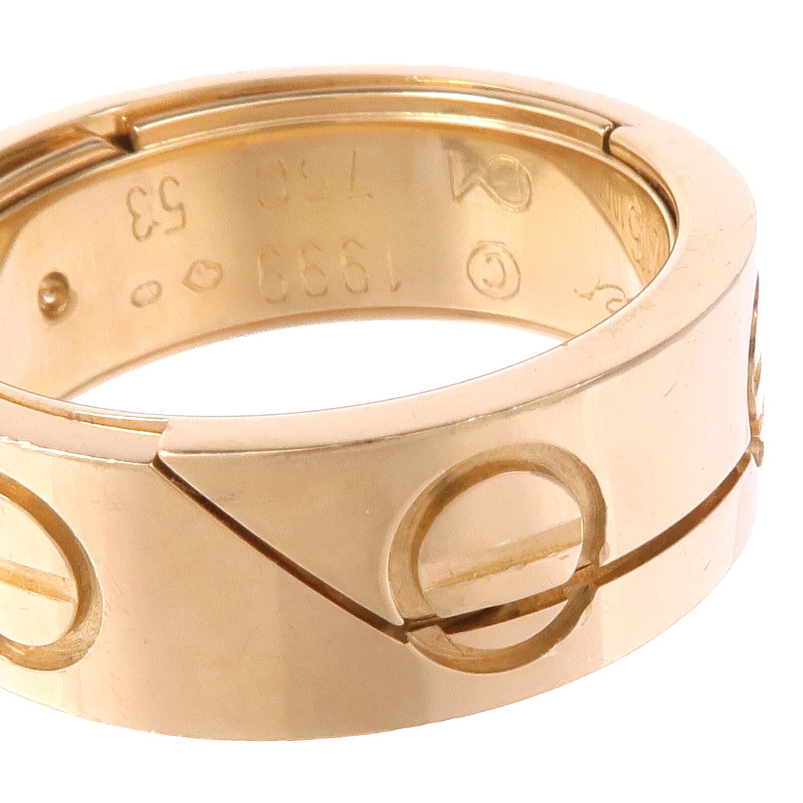 CARTIER 18K黃金Astro Love Ring戒指CARTIER#53/US#5.5