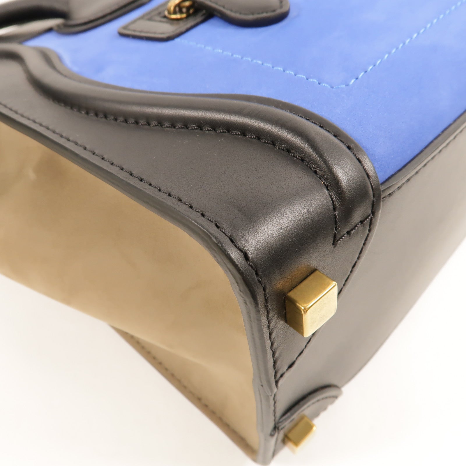 CELINE 牛皮皮革Micro Luggage手挽袋