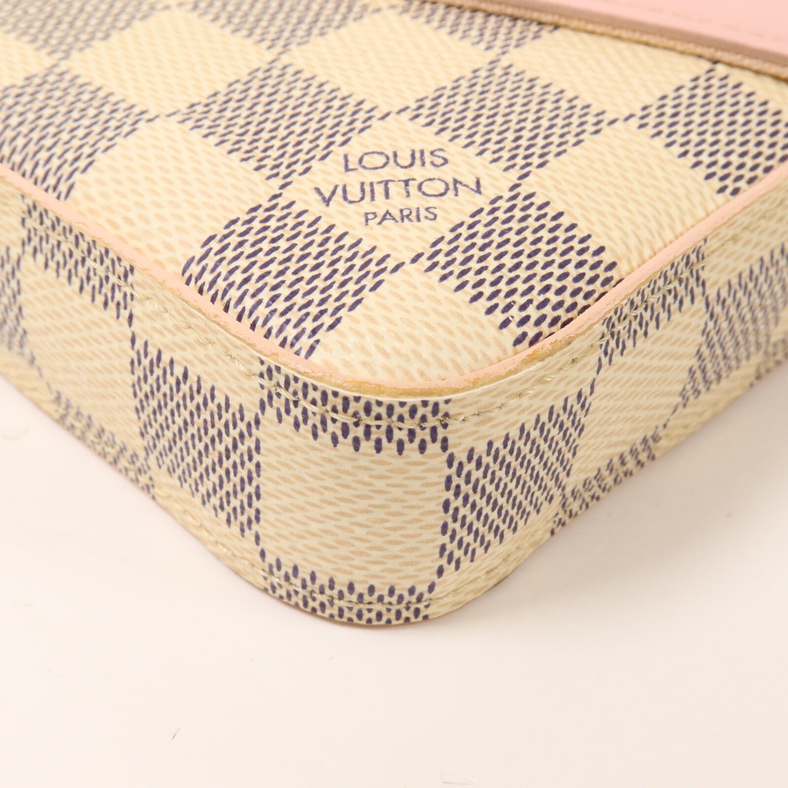 LOUIS VUITTON Damier Azur Felicie Pochette鏈帶肩背袋