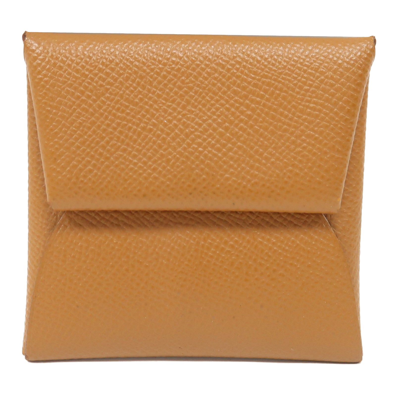HERMES 【激減優惠】Epsom皮革Bastia Coin Case銀扣零錢包啡色
