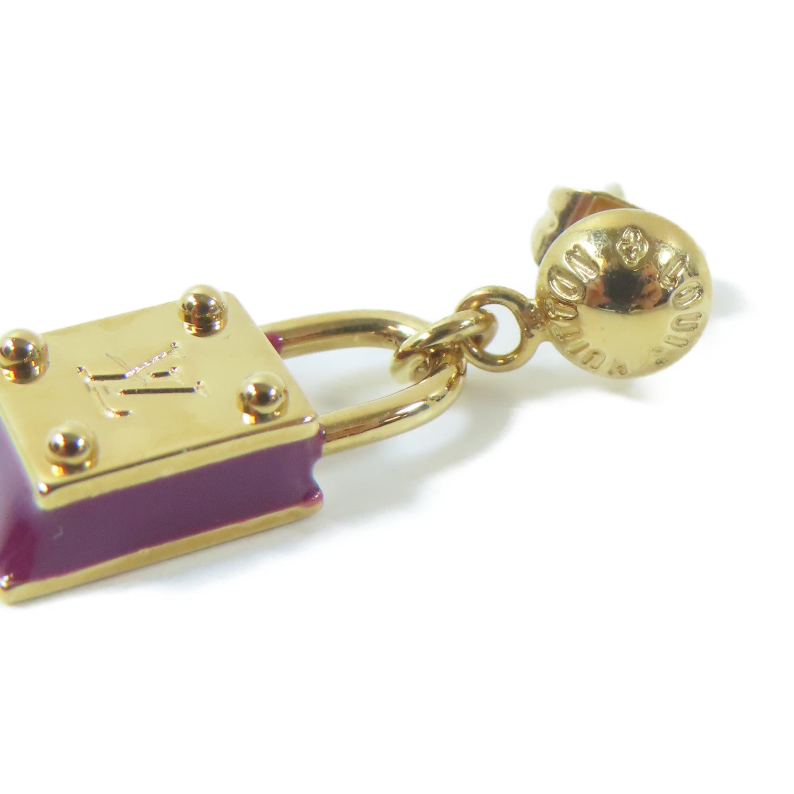 LOUIS VUITTON 金屬Pierced Earrings耳環金色