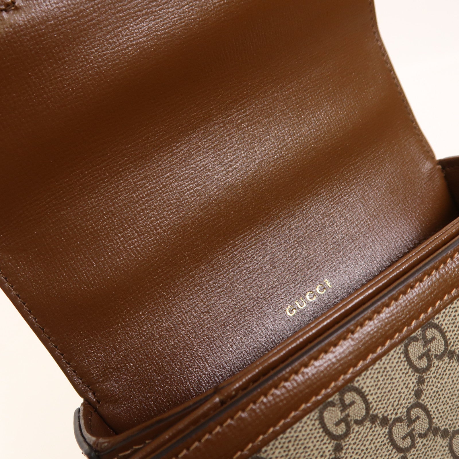 GUCCI 塗層帆布Horsebit 1955 Mini Top Handle金扣手挽肩背兩用袋