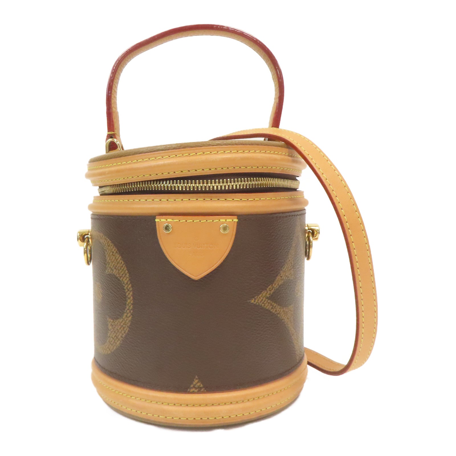 LOUIS VUITTON Monogram Giant Cannes金扣手挽肩背兩用袋啡色