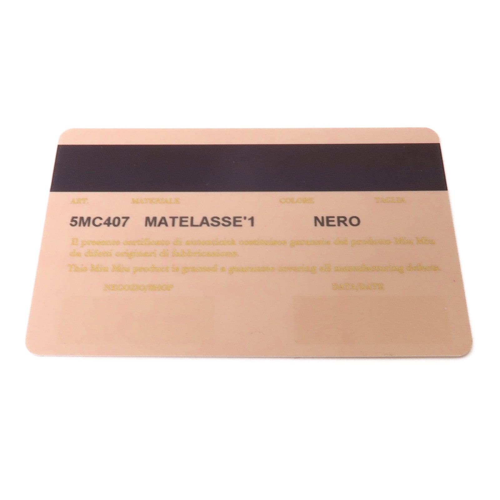 Miu Miu 羊皮皮革Card Case金扣卡片套黑色