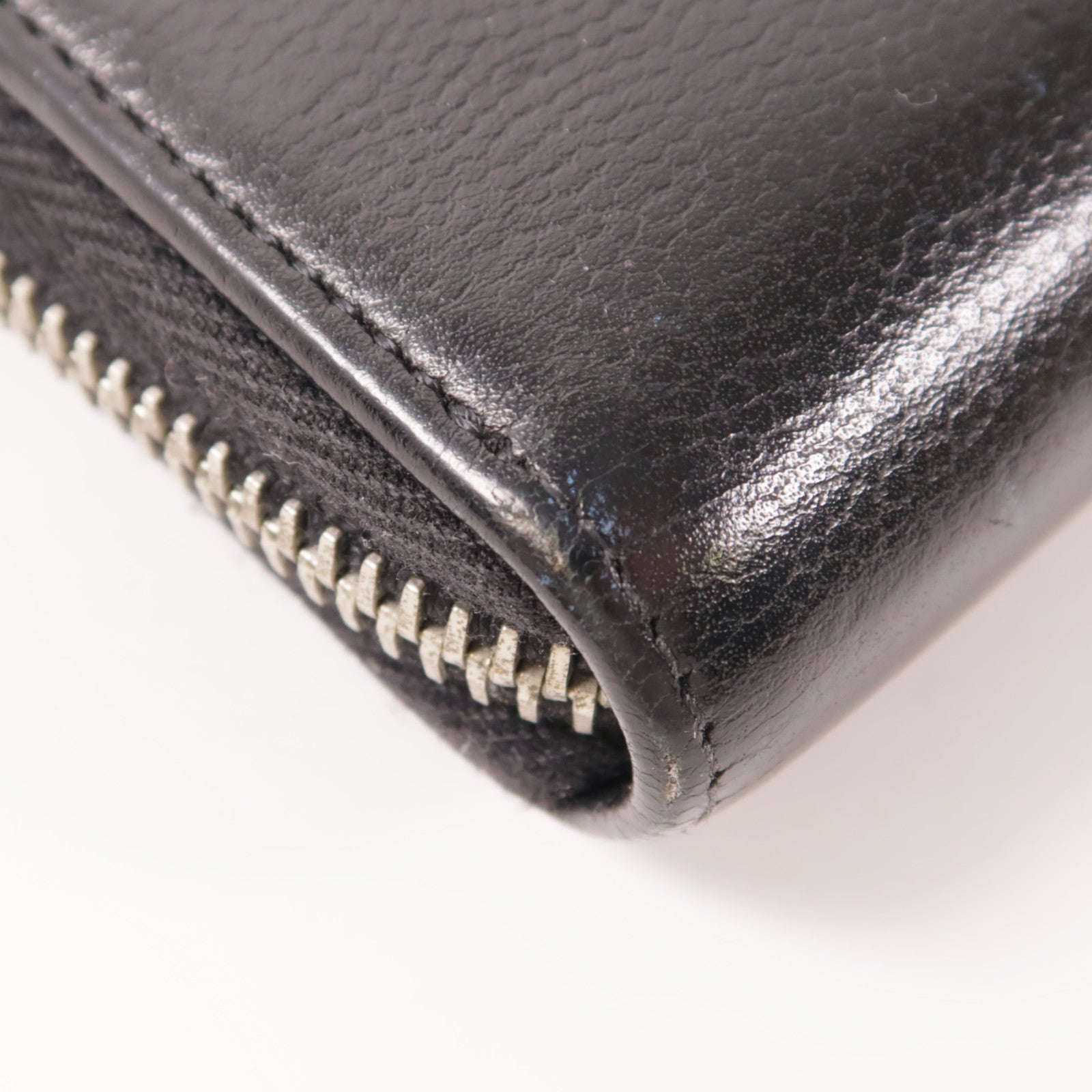 CHANEL 牛皮皮革Zipper Long Wallet銀扣長錢包