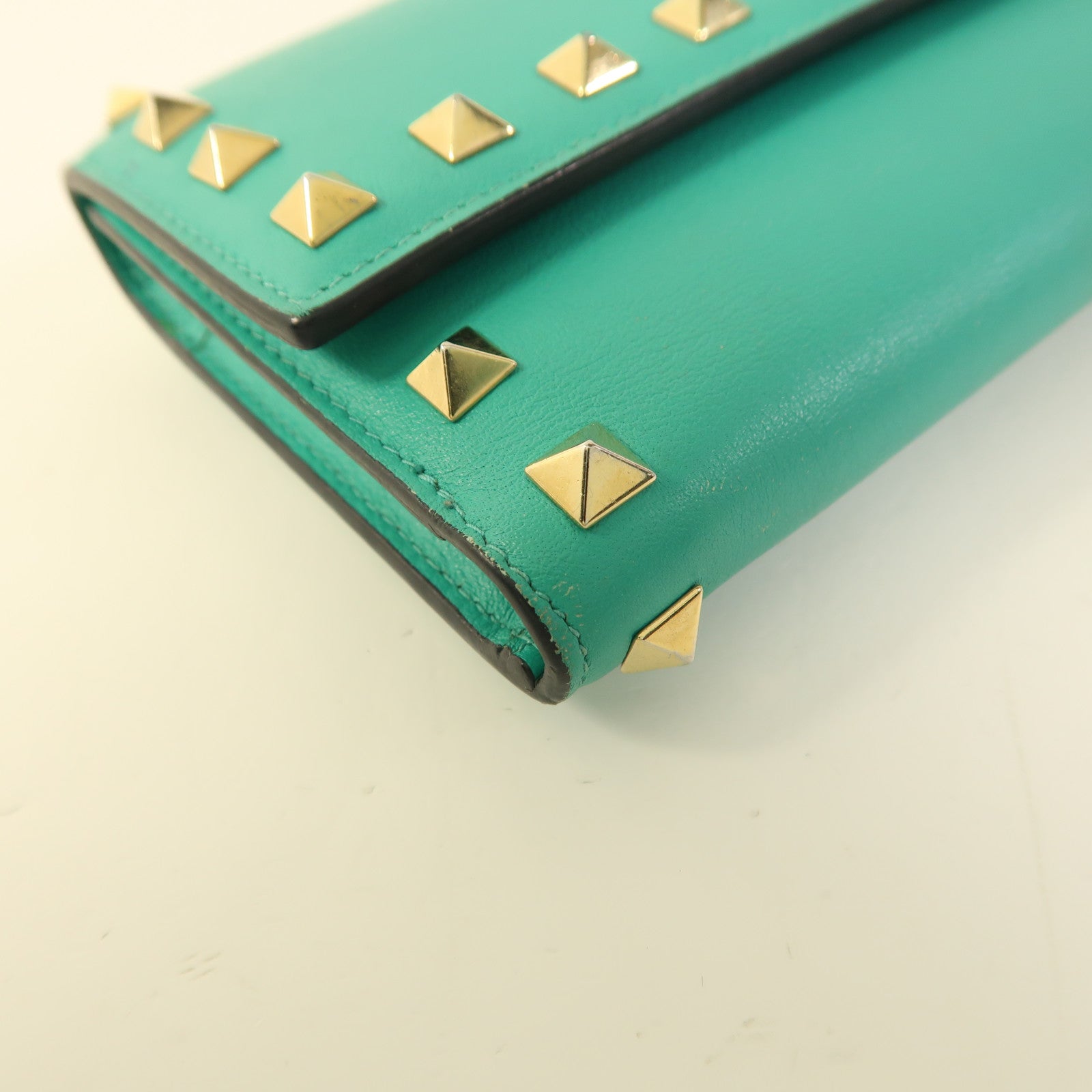 Valentino 牛皮皮革Long Wallet金扣長錢包