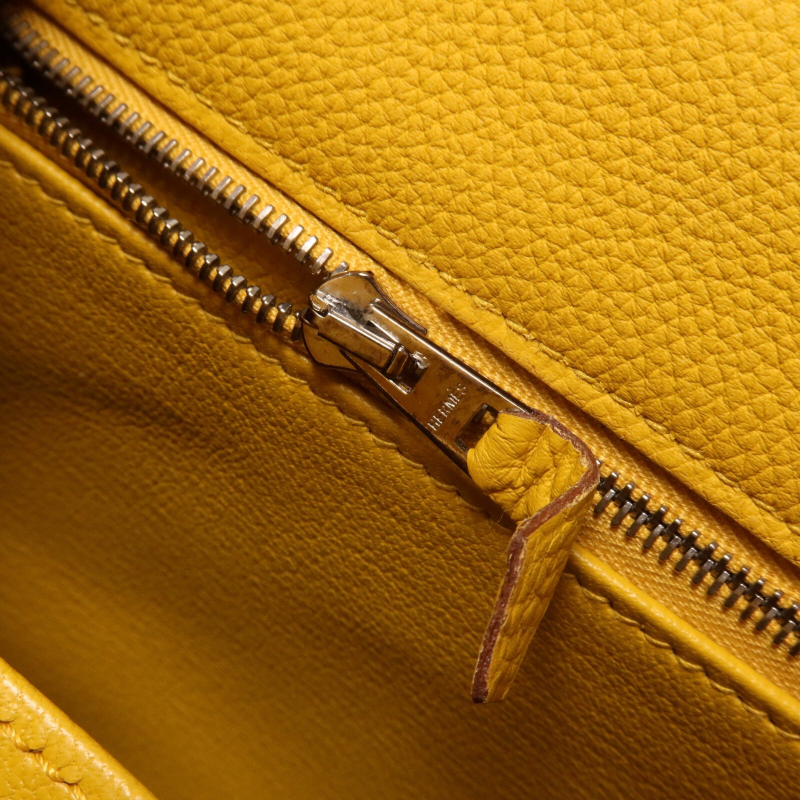 HERMES Togo皮革Kelly II 28手挽肩背兩用袋Jaune Ambre