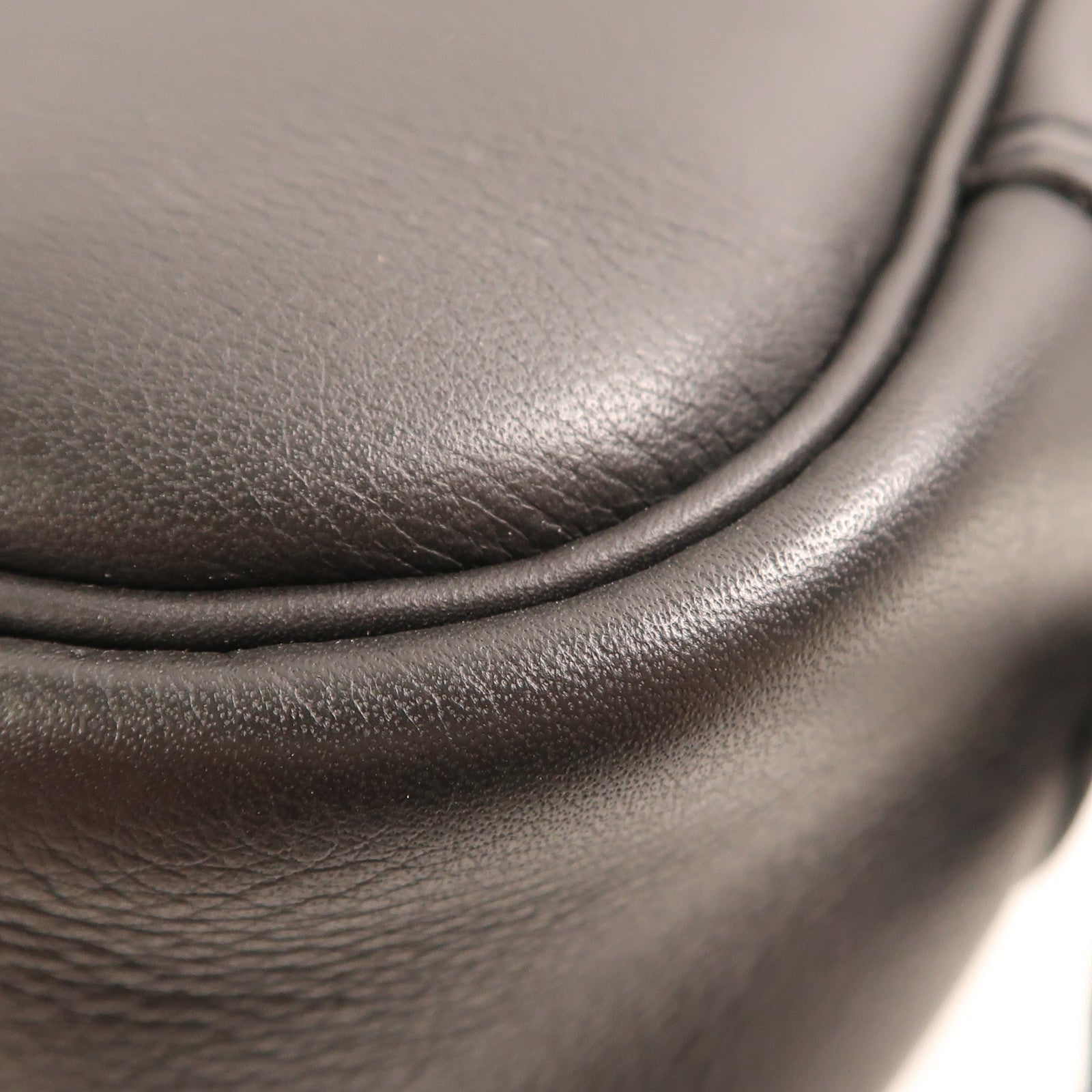 HERMES Evercolor皮革Steve Travel銀扣手挽肩背兩用袋Noir