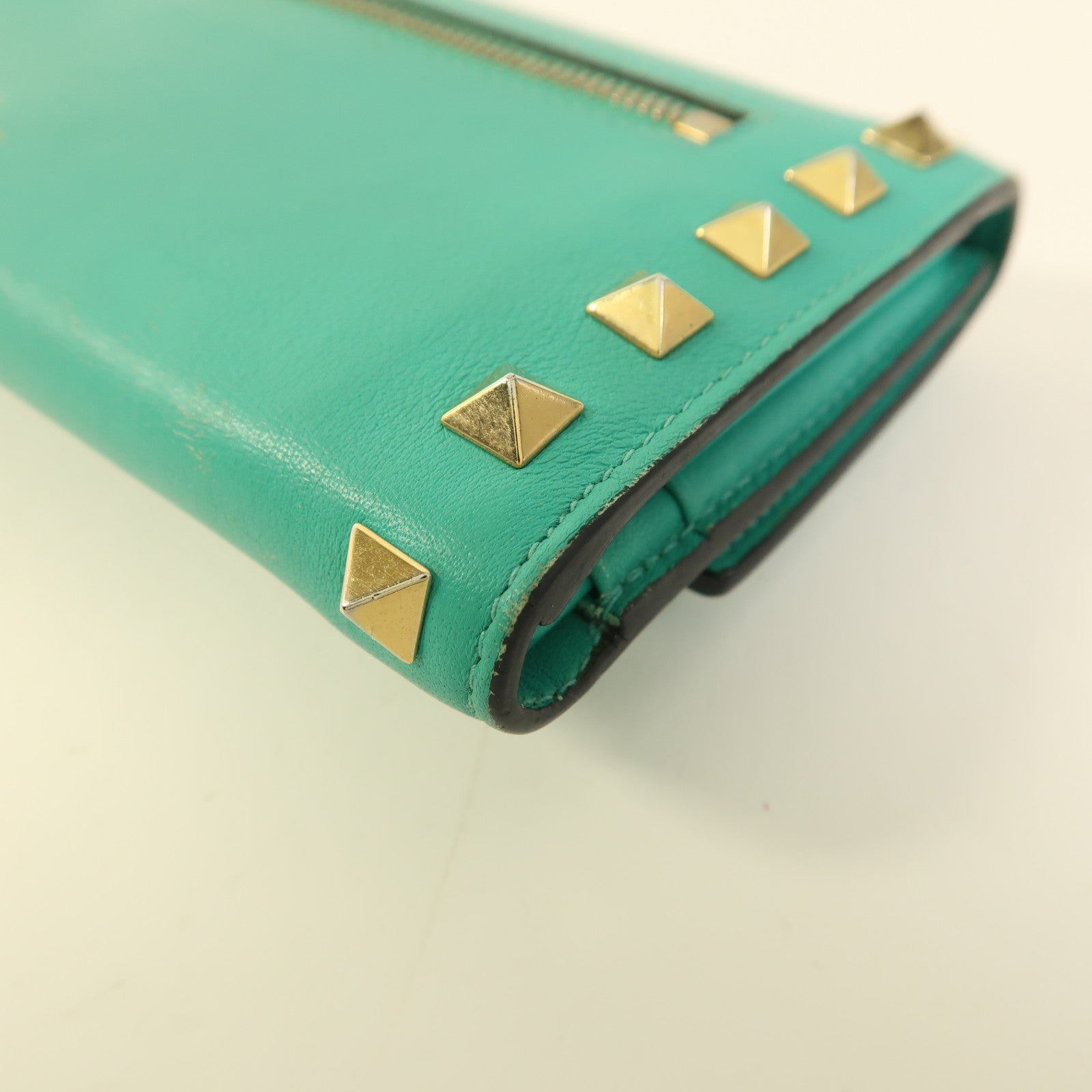 Valentino 牛皮皮革Long Wallet金扣長錢包