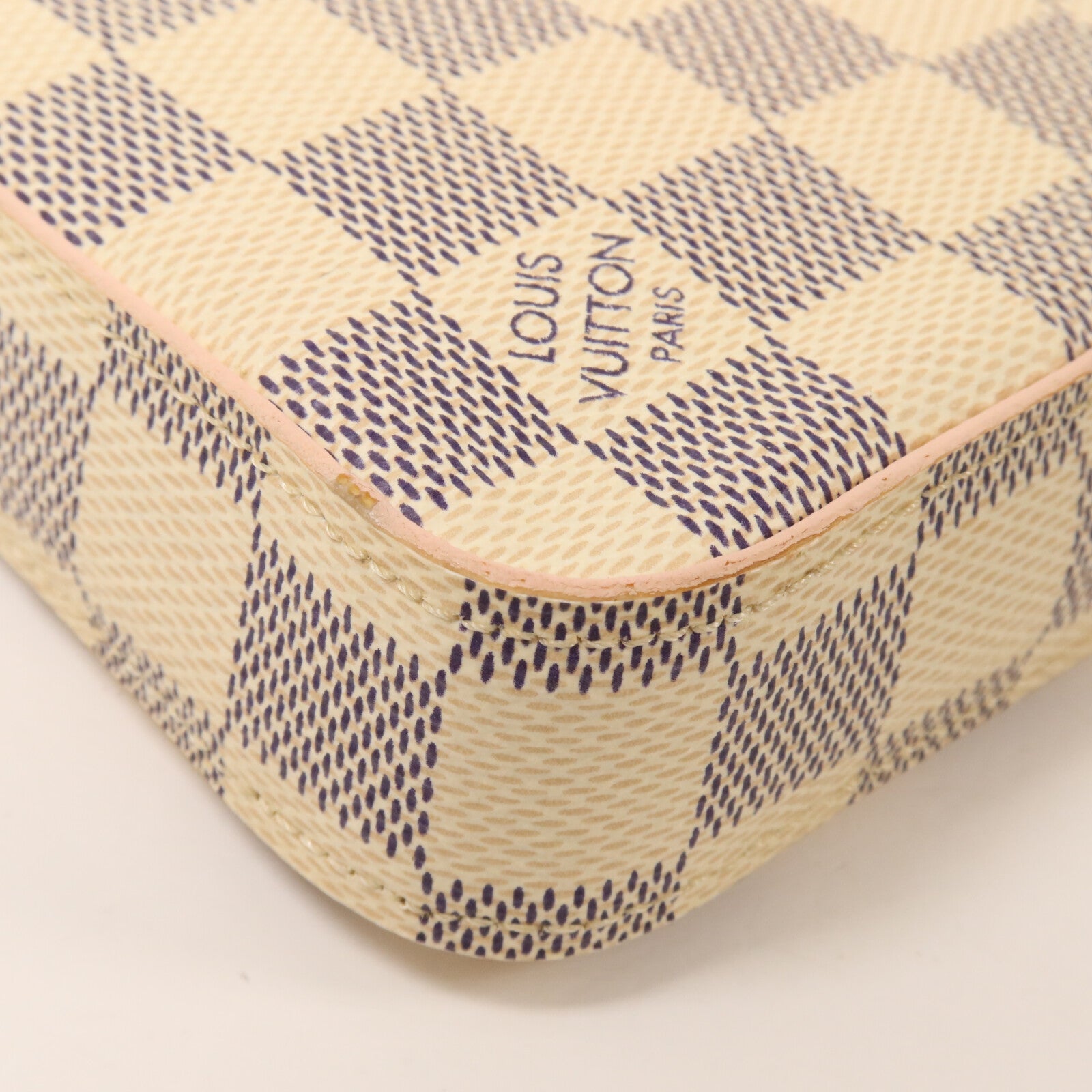 LOUIS VUITTON Damier Azur Felicie Pochette鏈帶肩背袋
