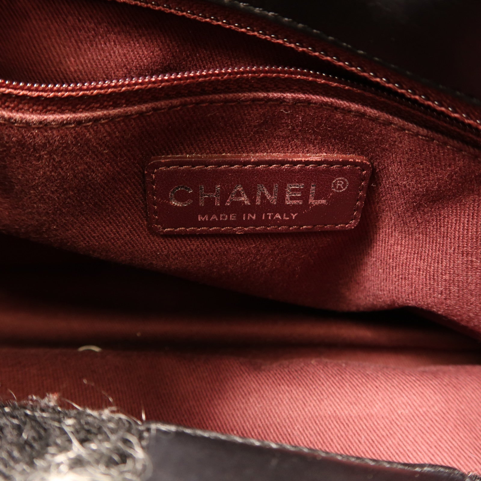 CHANEL 牛皮皮革Shoulder Bag銀扣鏈帶手挽肩背兩用袋黑色