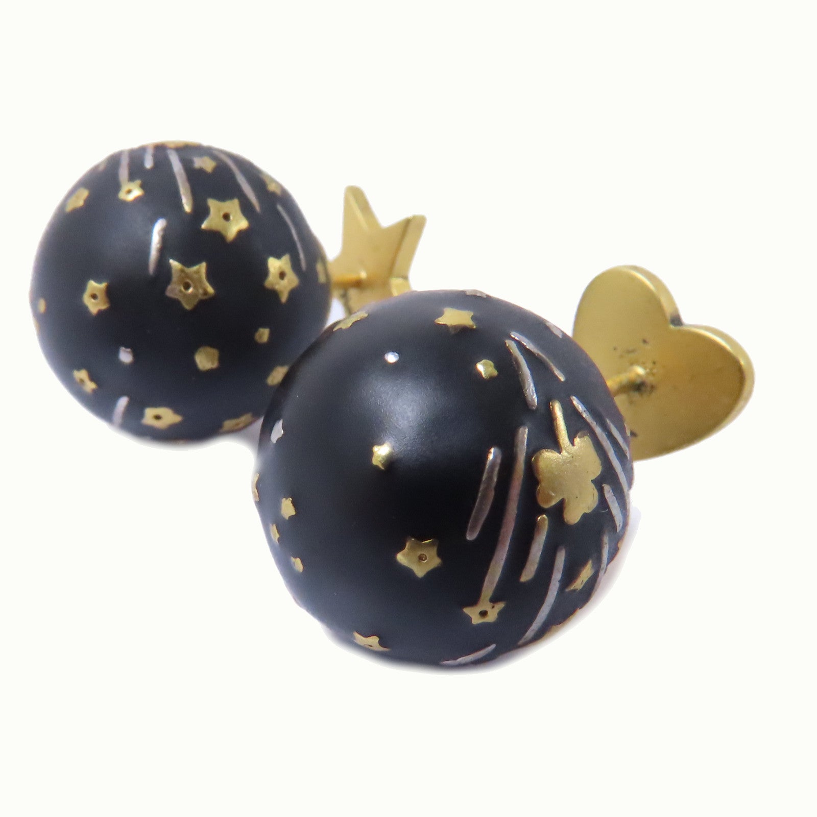 Dior 金屬Earrings耳環金色/黑色