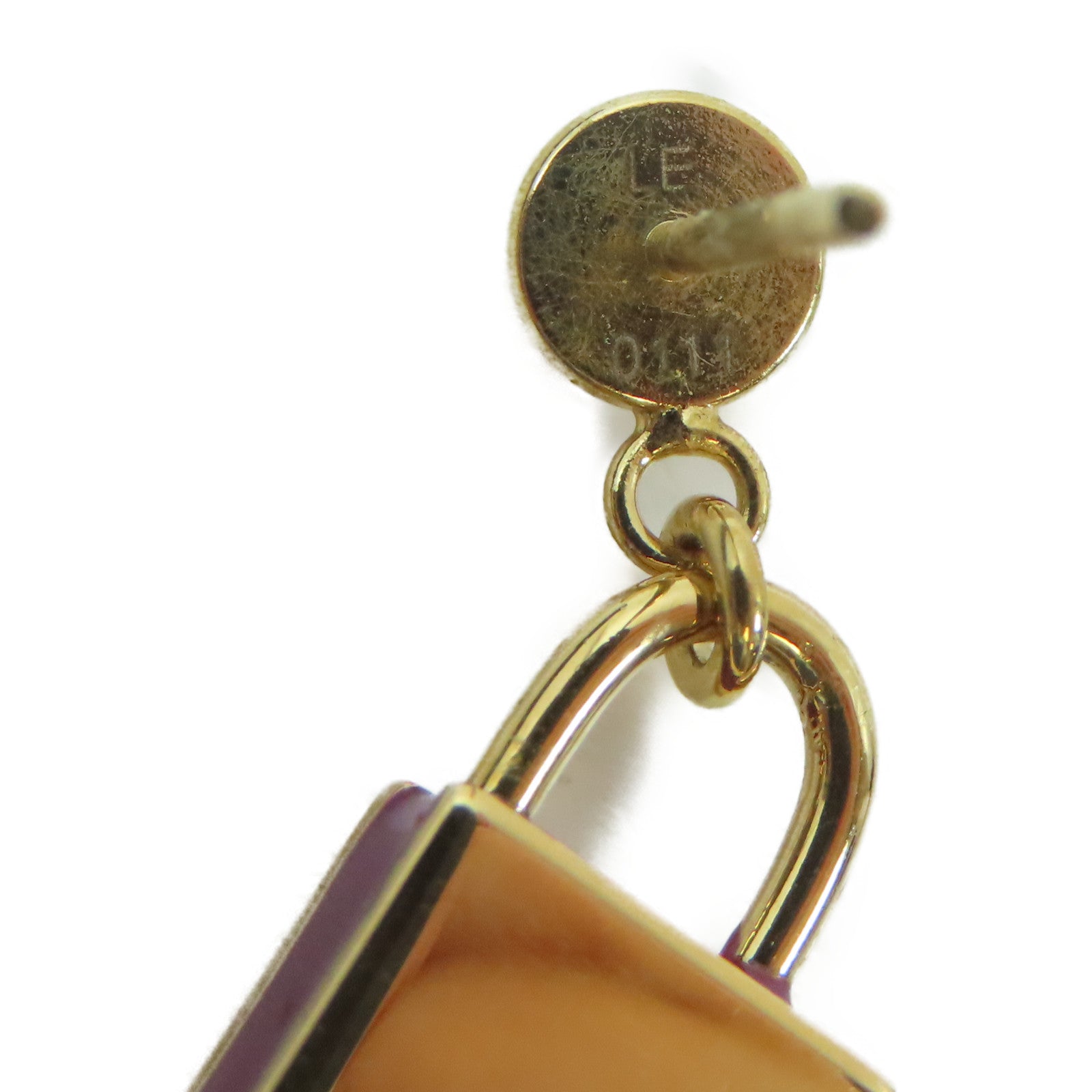 LOUIS VUITTON 金屬Pierced Earrings耳環金色