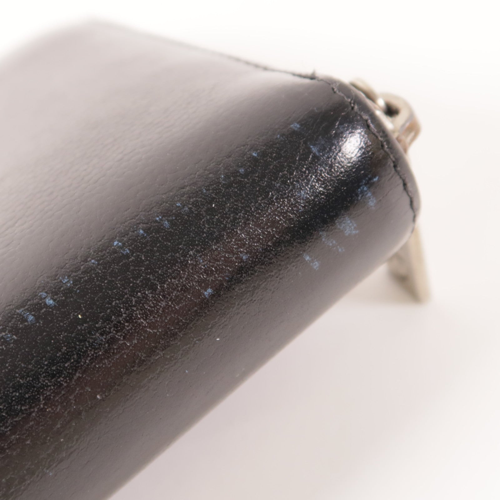 CHANEL 牛皮皮革Zipper Long Wallet銀扣長錢包