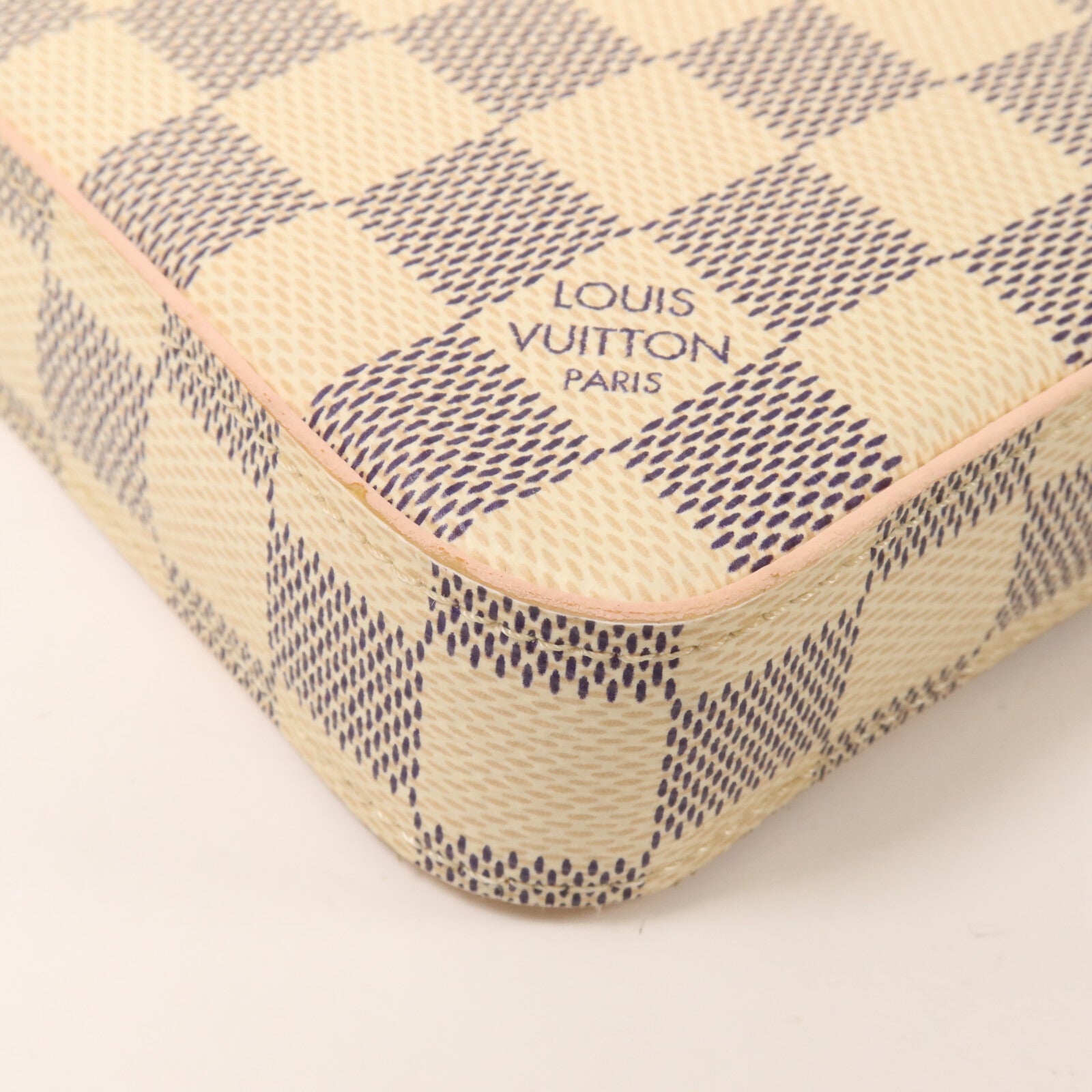 LOUIS VUITTON Damier Azur Felicie Pochette鏈帶肩背袋