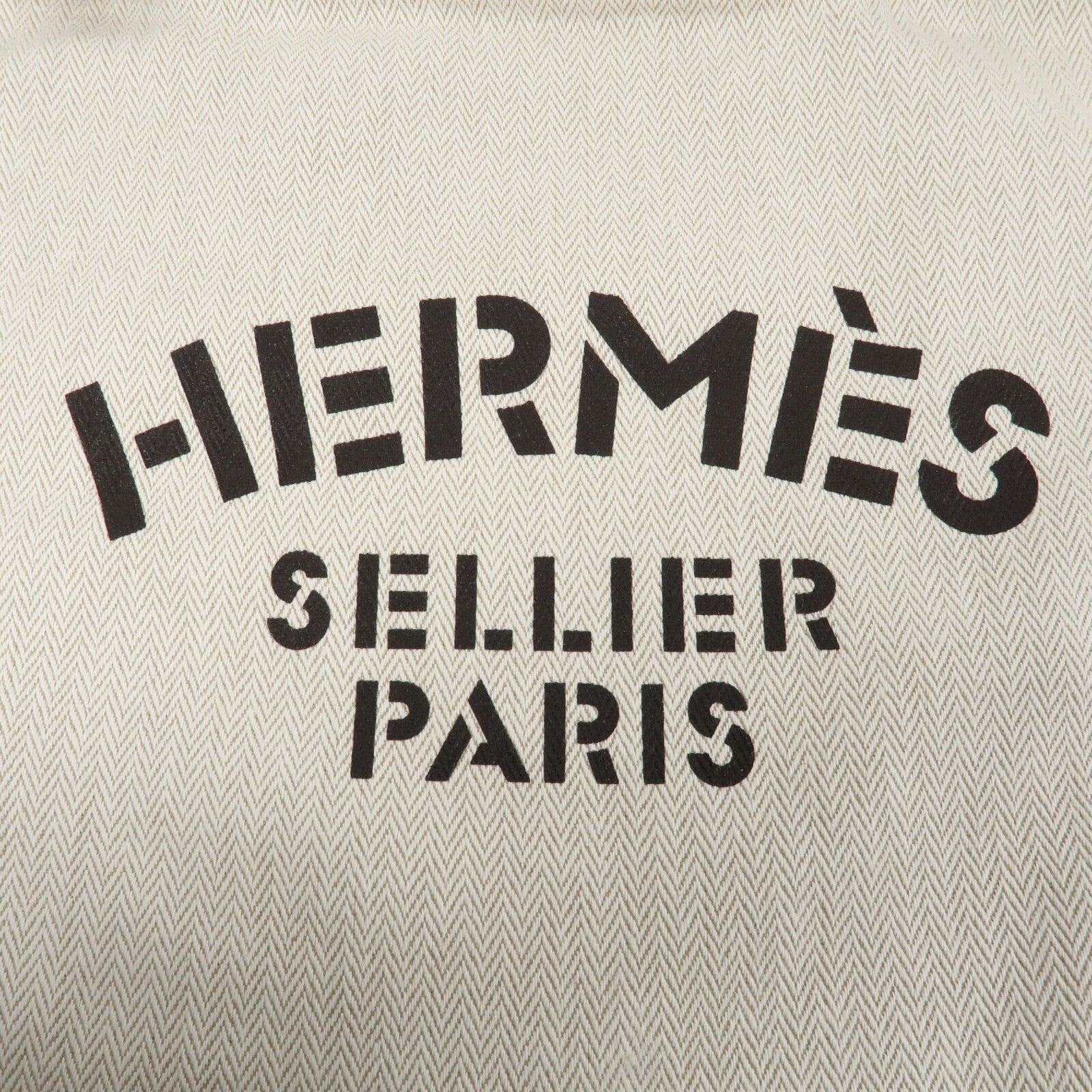 HERMES 帆布/Swift皮革Aline銀扣肩背袋