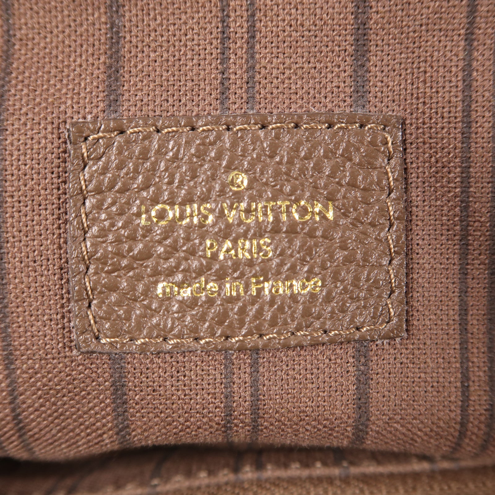 LOUIS VUITTON 【激減優惠】Monogram Empreinte Lumineuse PM金扣手挽肩背兩用袋棕色
