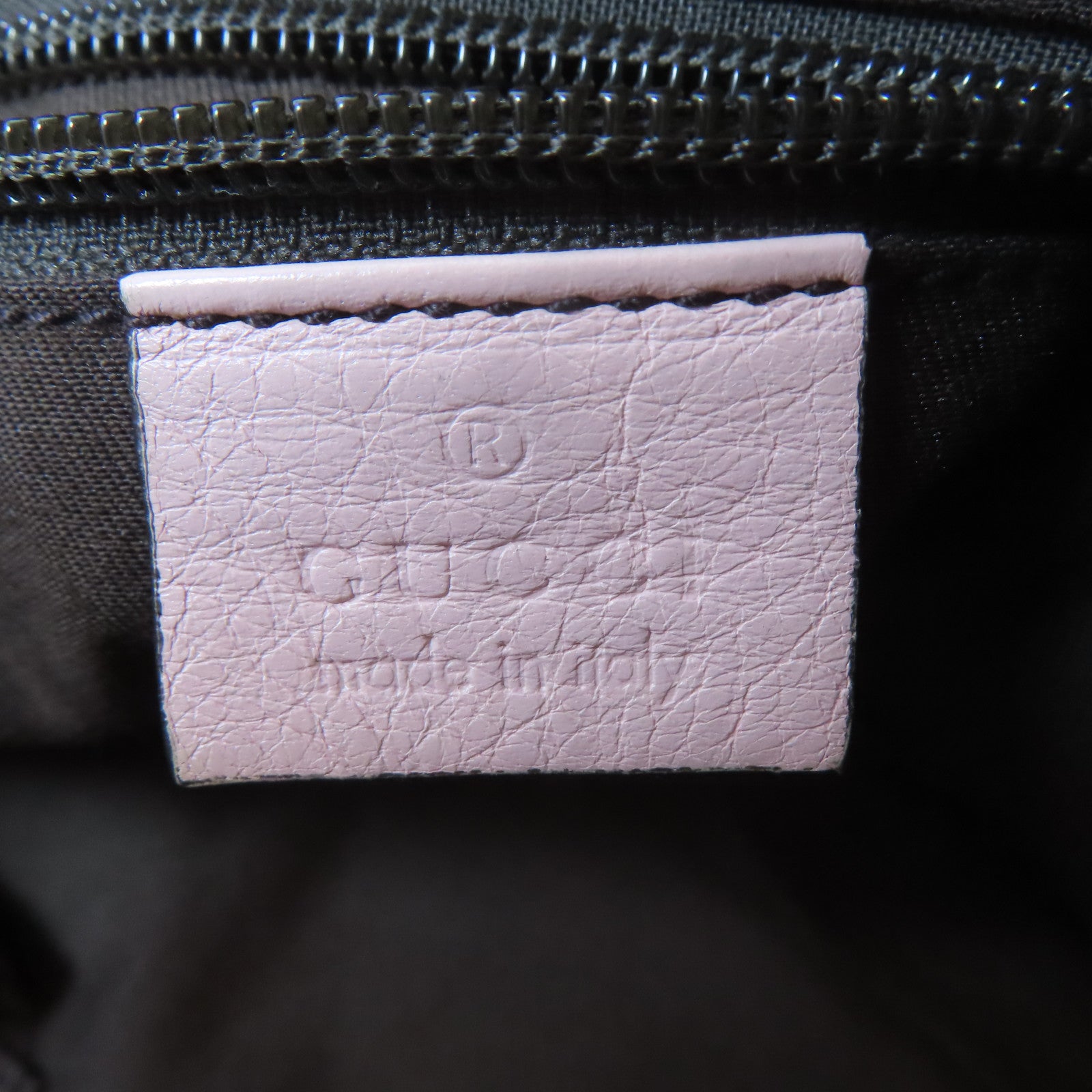 GUCCI 帆布Canvas Messenger Bag金扣肩背袋啡色/粉紅色