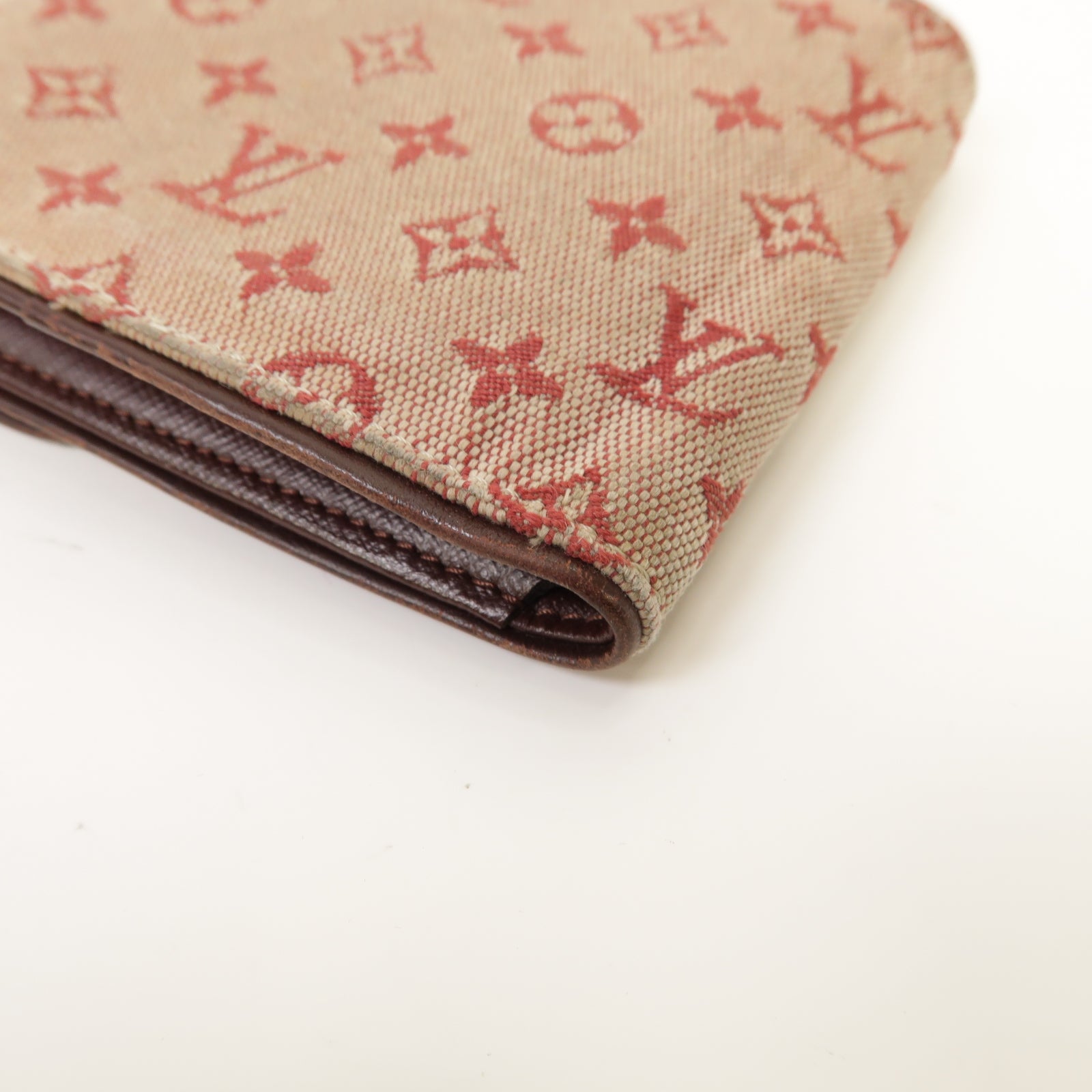 LOUIS VUITTON 【激減優惠】Monogram Mini Wallet金扣錢包紅色