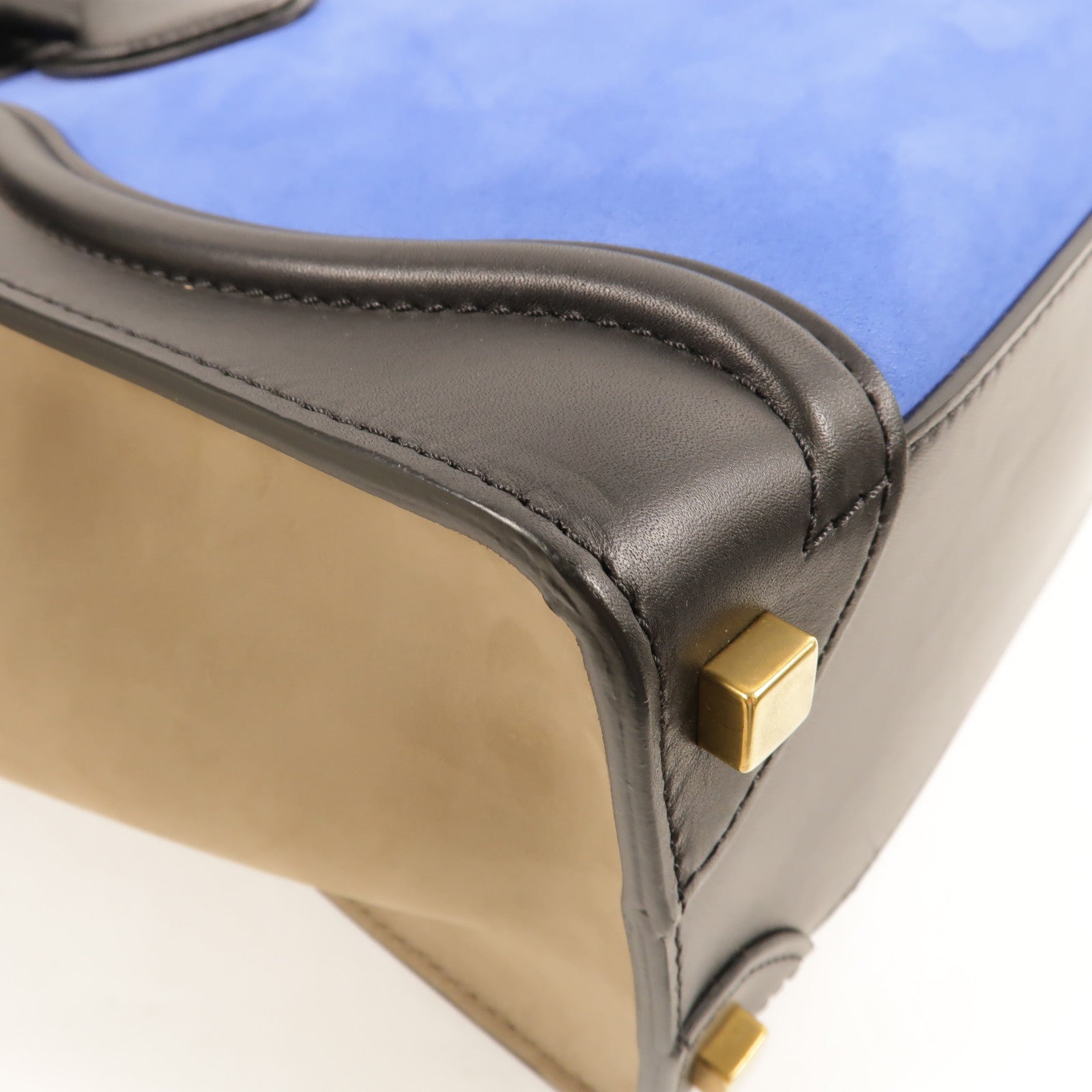 CELINE 牛皮皮革Micro Luggage手挽袋