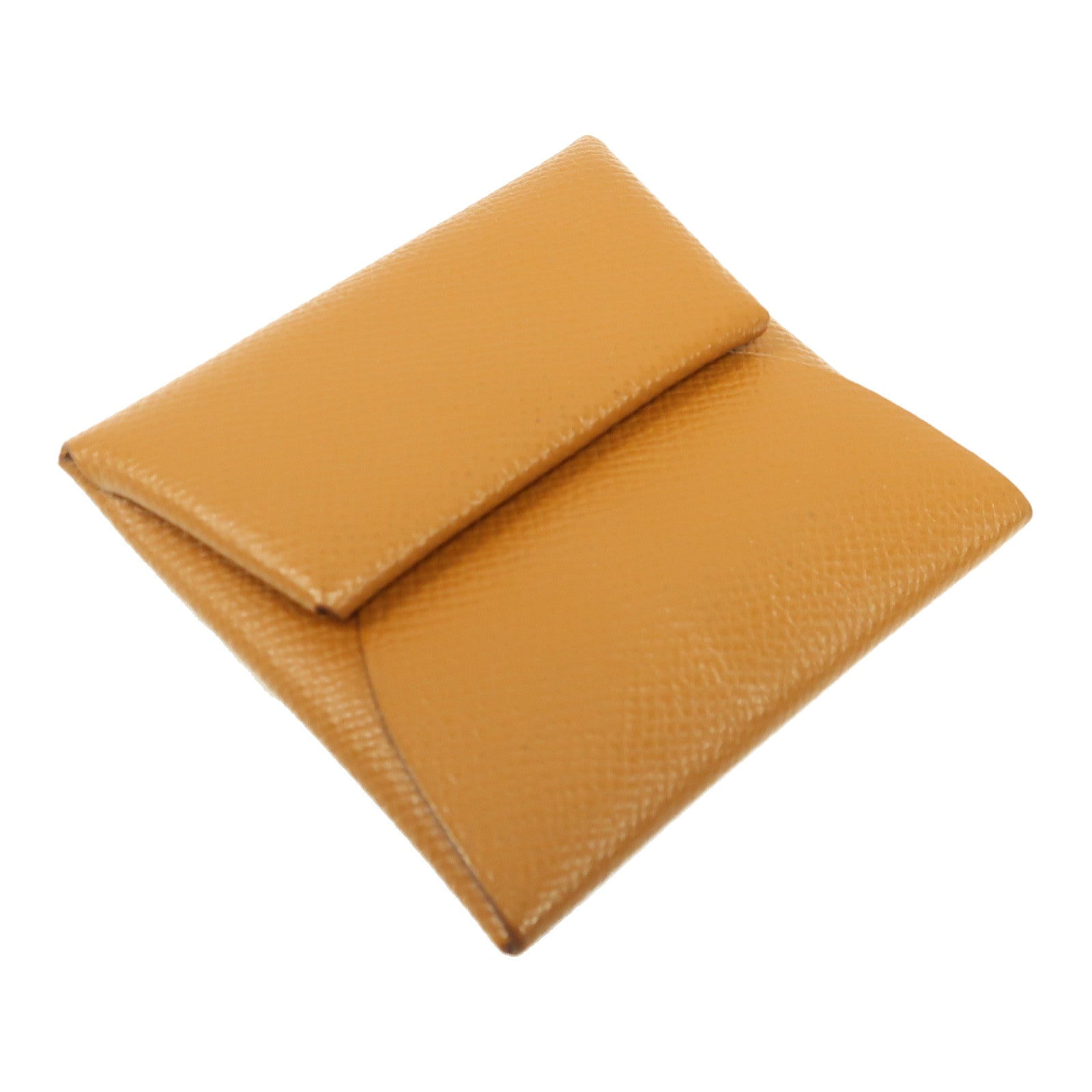 HERMES 【激減優惠】Epsom皮革Bastia Coin Case銀扣零錢包啡色