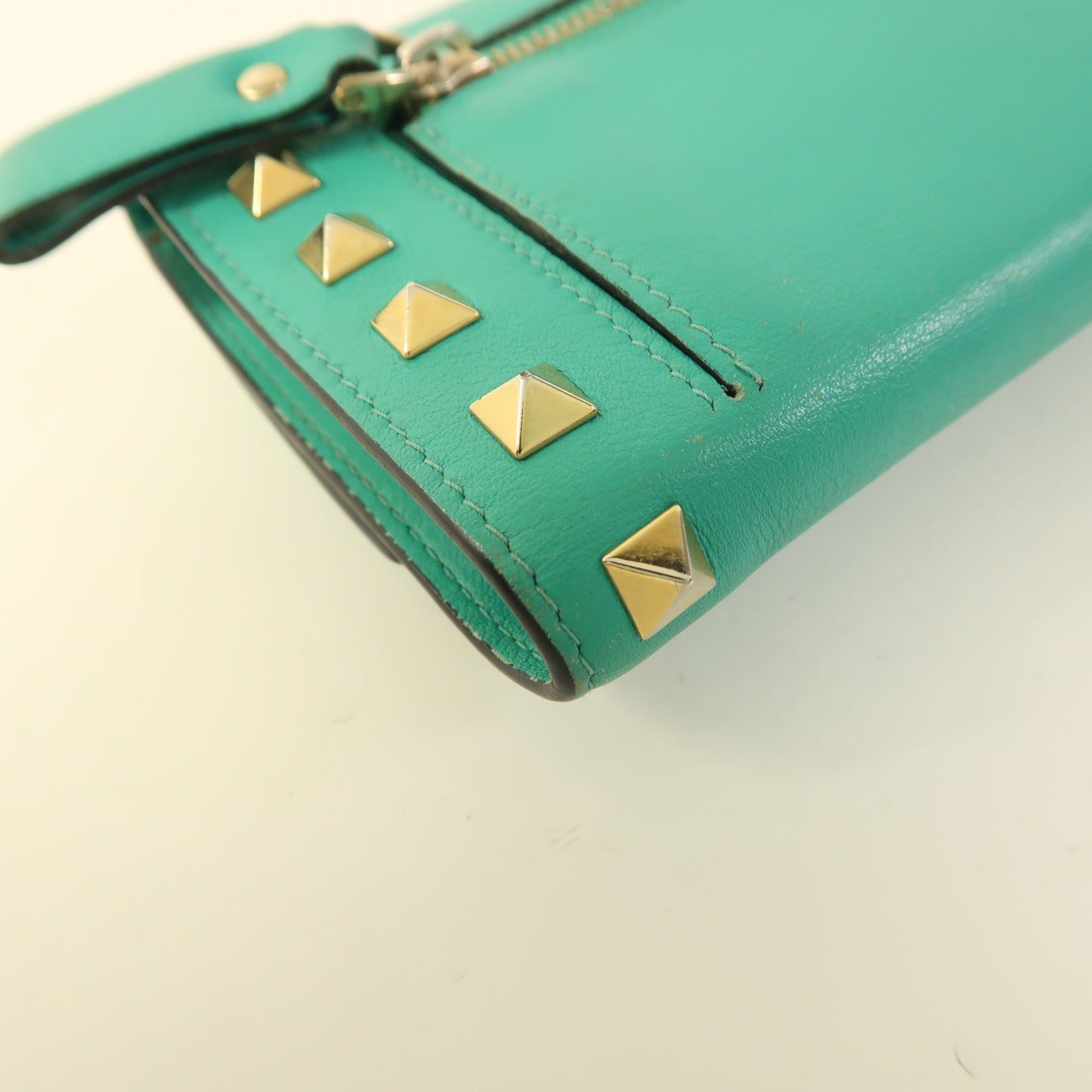 Valentino 牛皮皮革Long Wallet金扣長錢包