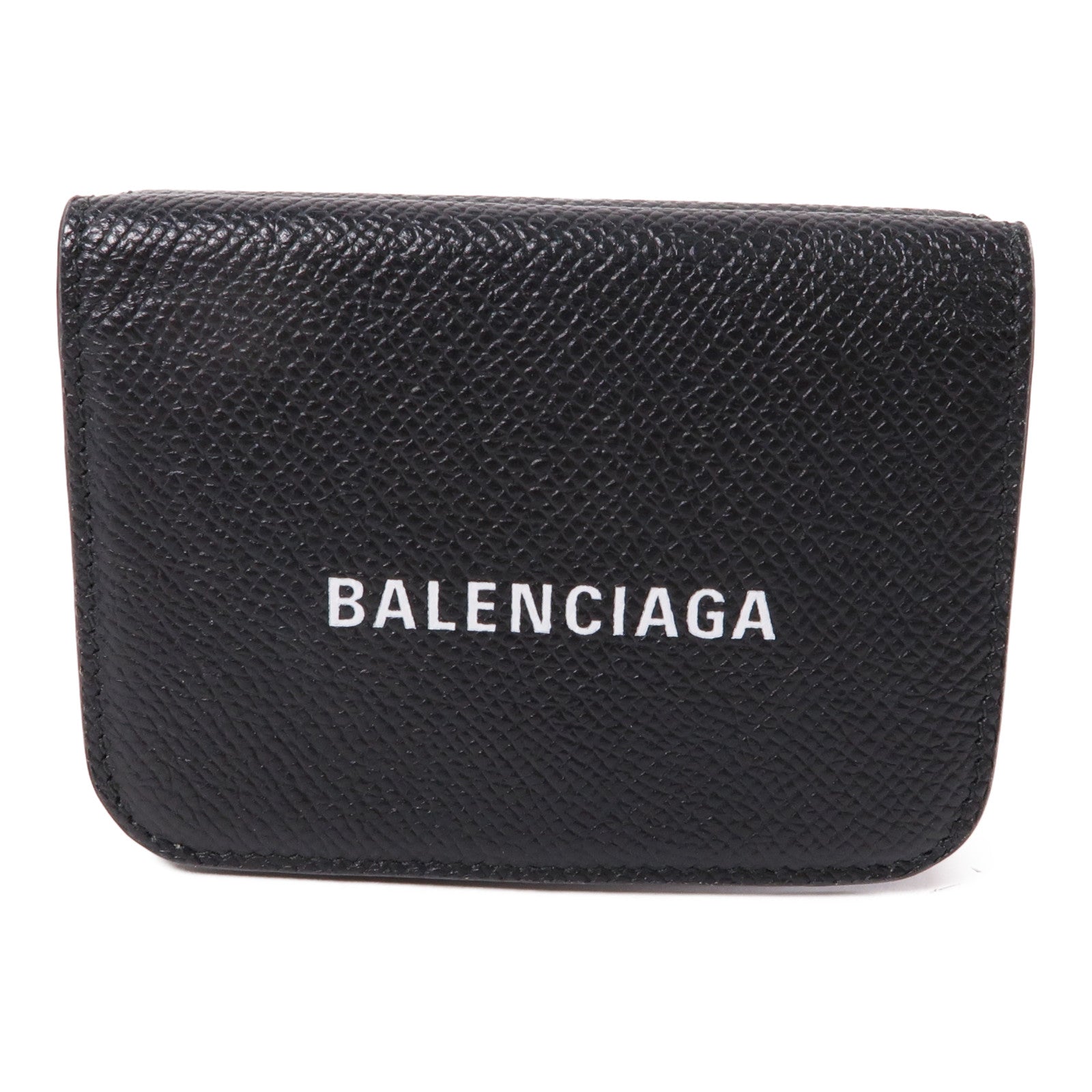 BALENCIAGA 牛皮皮革Wallet金扣錢包黑色
