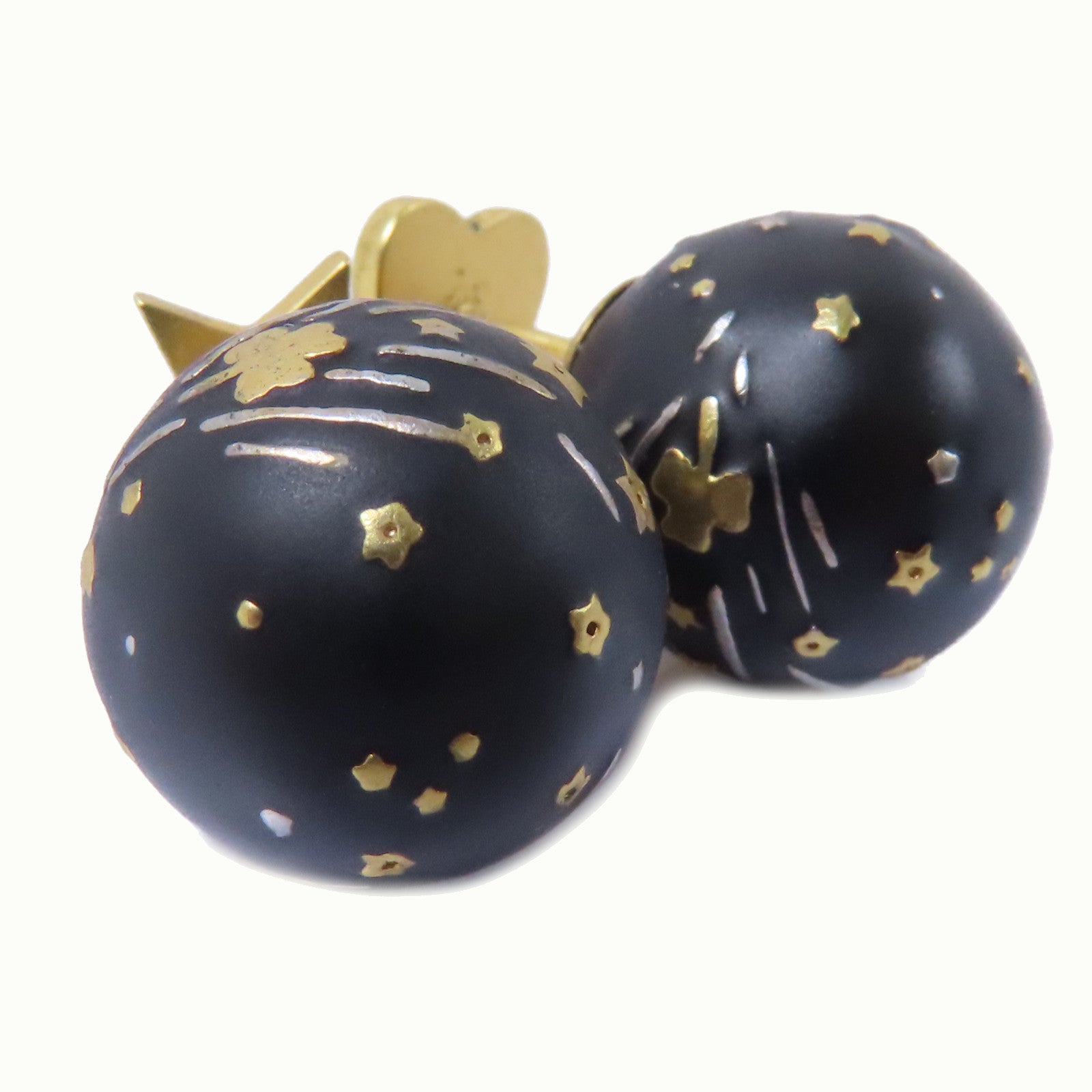 Dior 金屬Earrings耳環金色/黑色