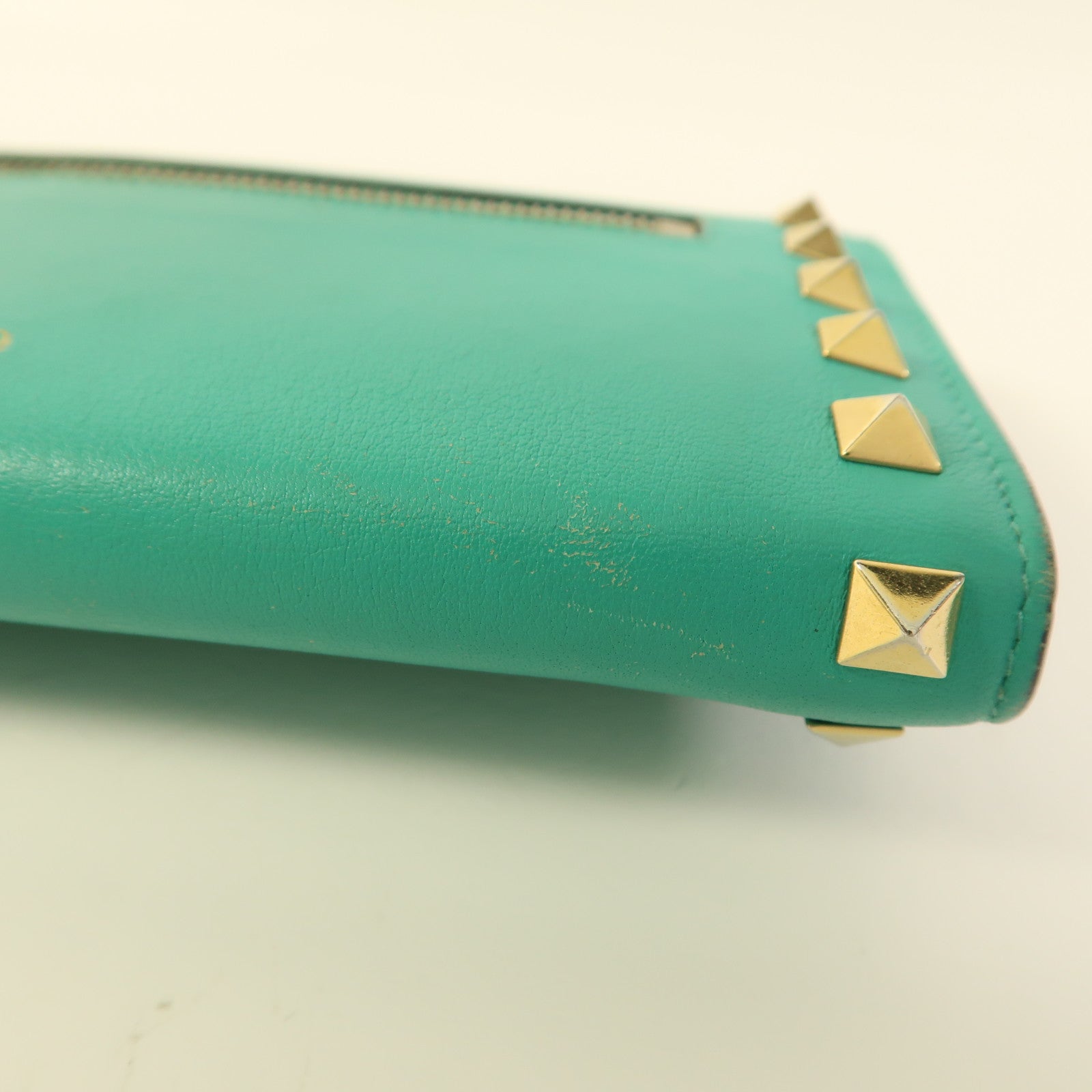 Valentino 牛皮皮革Long Wallet金扣長錢包