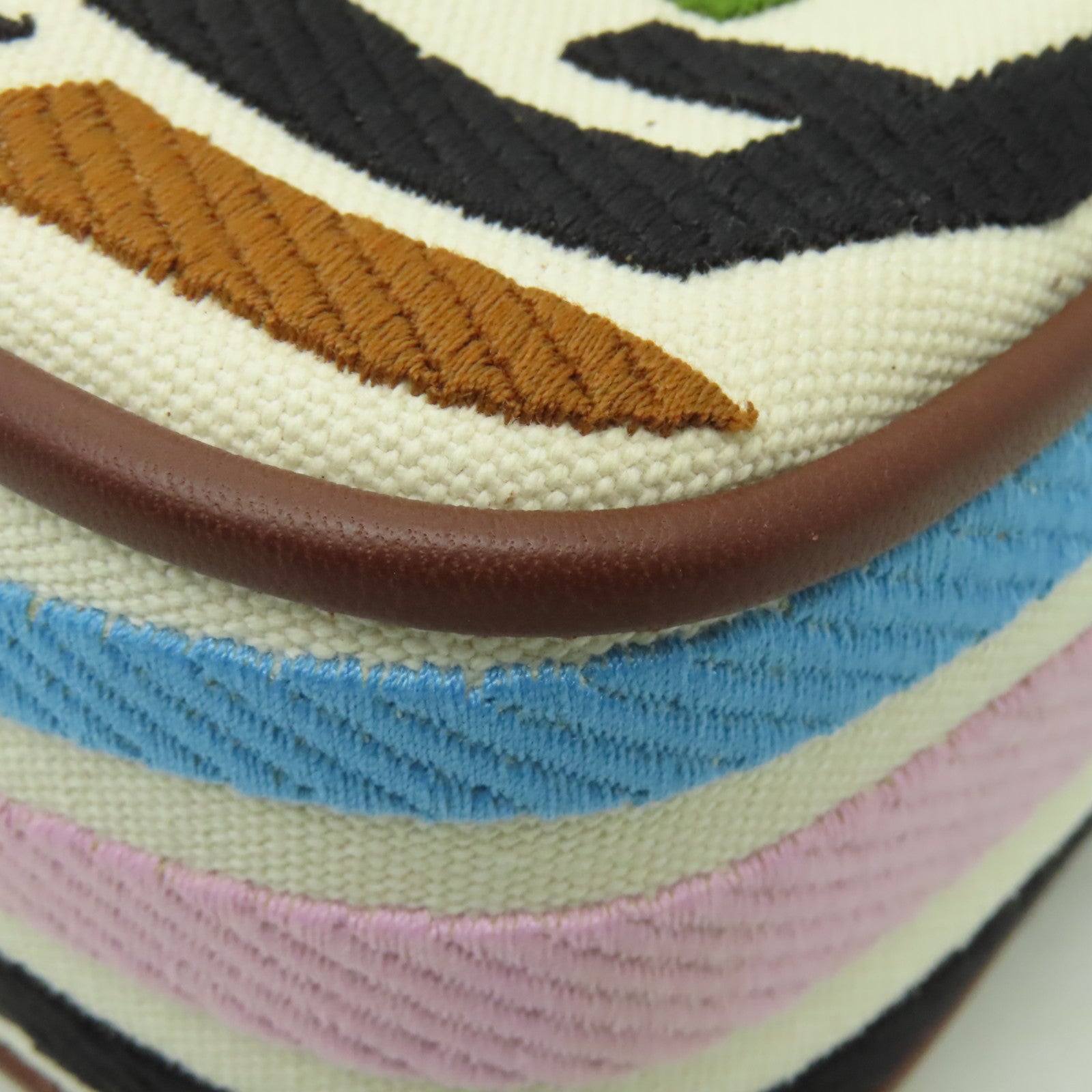 FENDI 【清倉大減價】帆布Baguette金扣手挽肩背兩用袋彩色