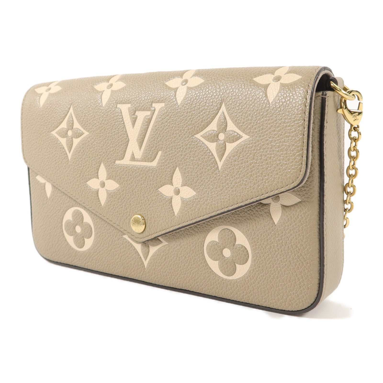 LOUIS VUITTON Monogram Empreinte Pochette Felicie鏈帶肩背袋