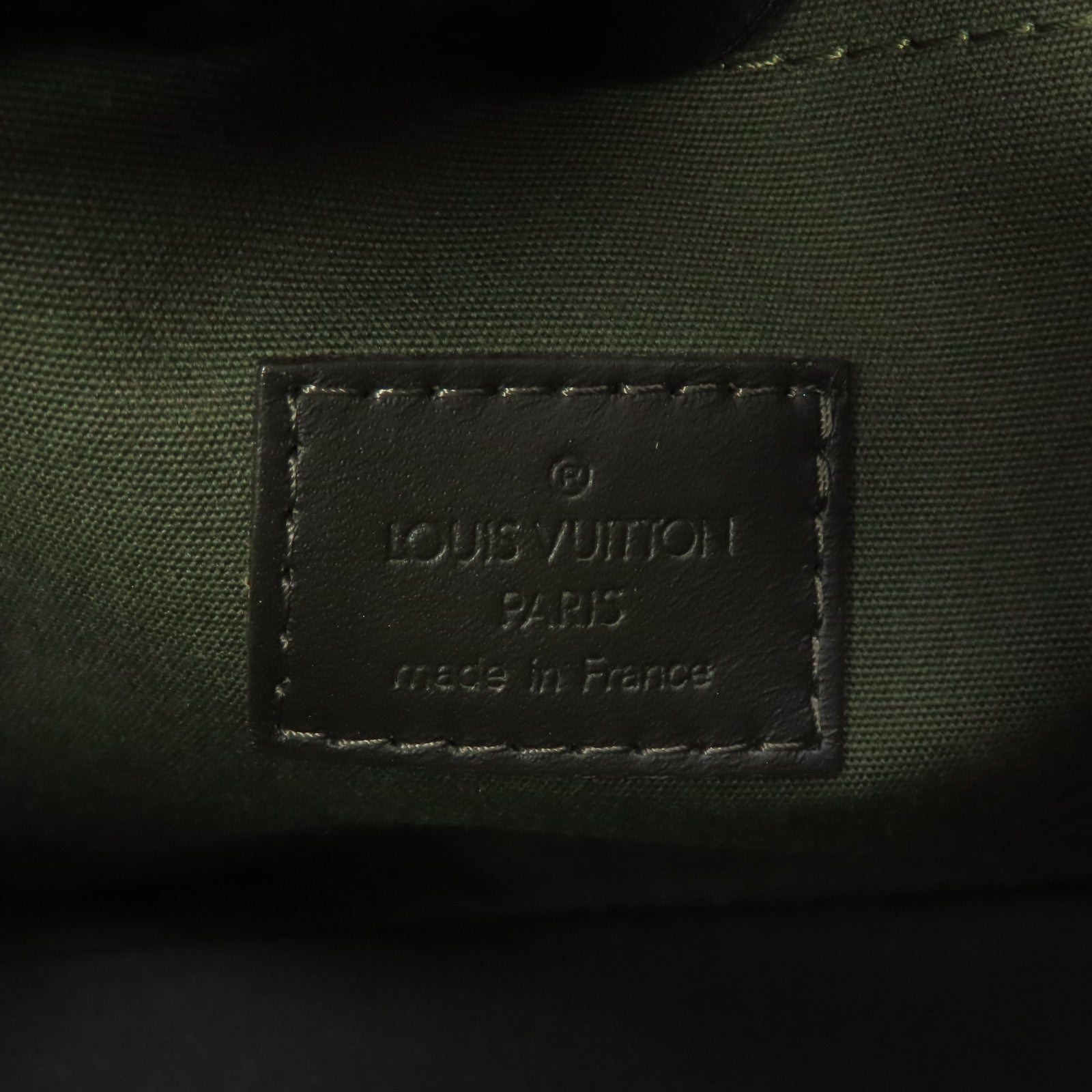 LOUIS VUITTON 帆布Lucille PM金扣肩背袋綠色