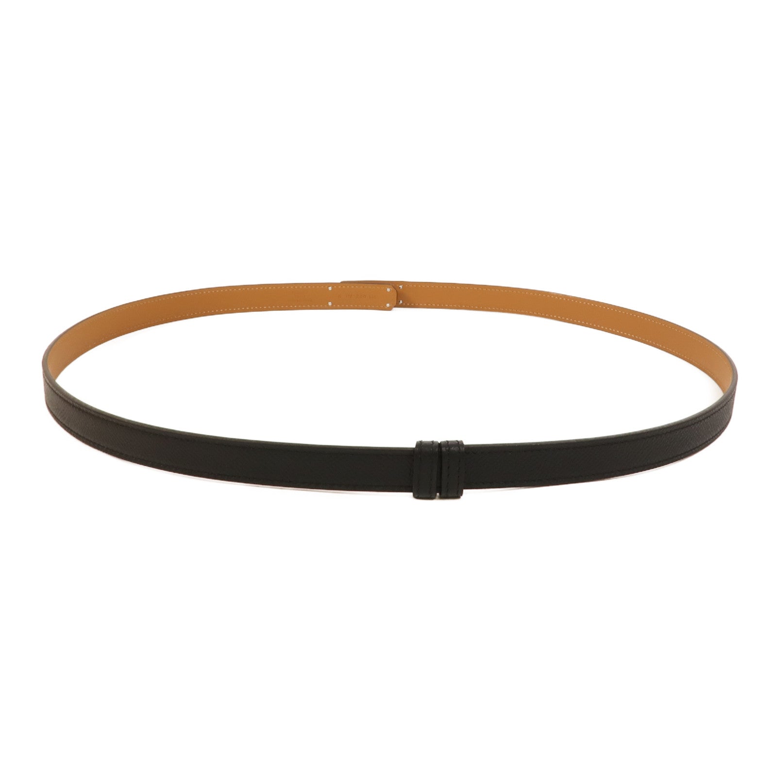 HERMES Epsom皮革Kelly 18 Belt皮帶Noir