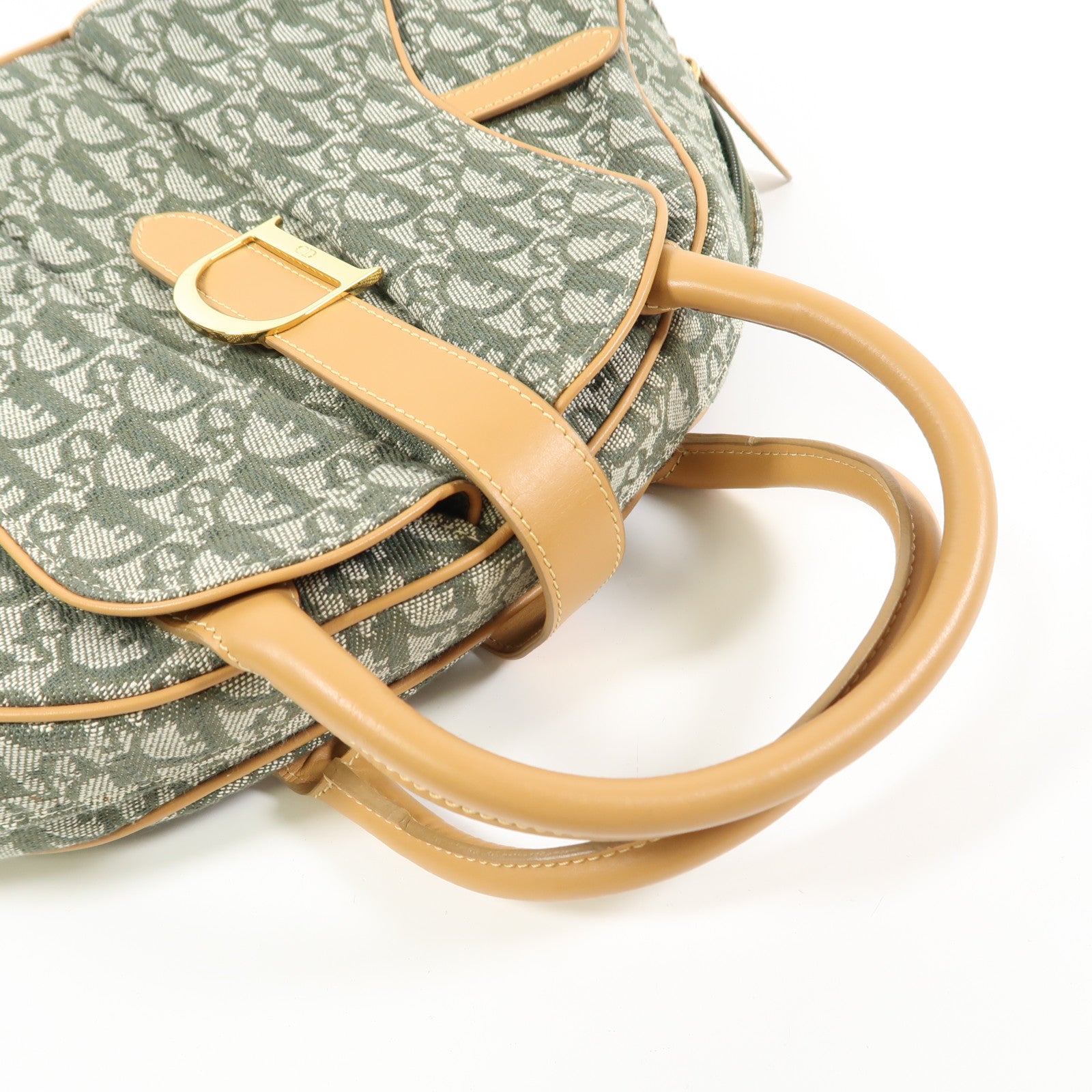 Dior 【激減優惠】帆布Vintage Hand Bag金扣手挽袋