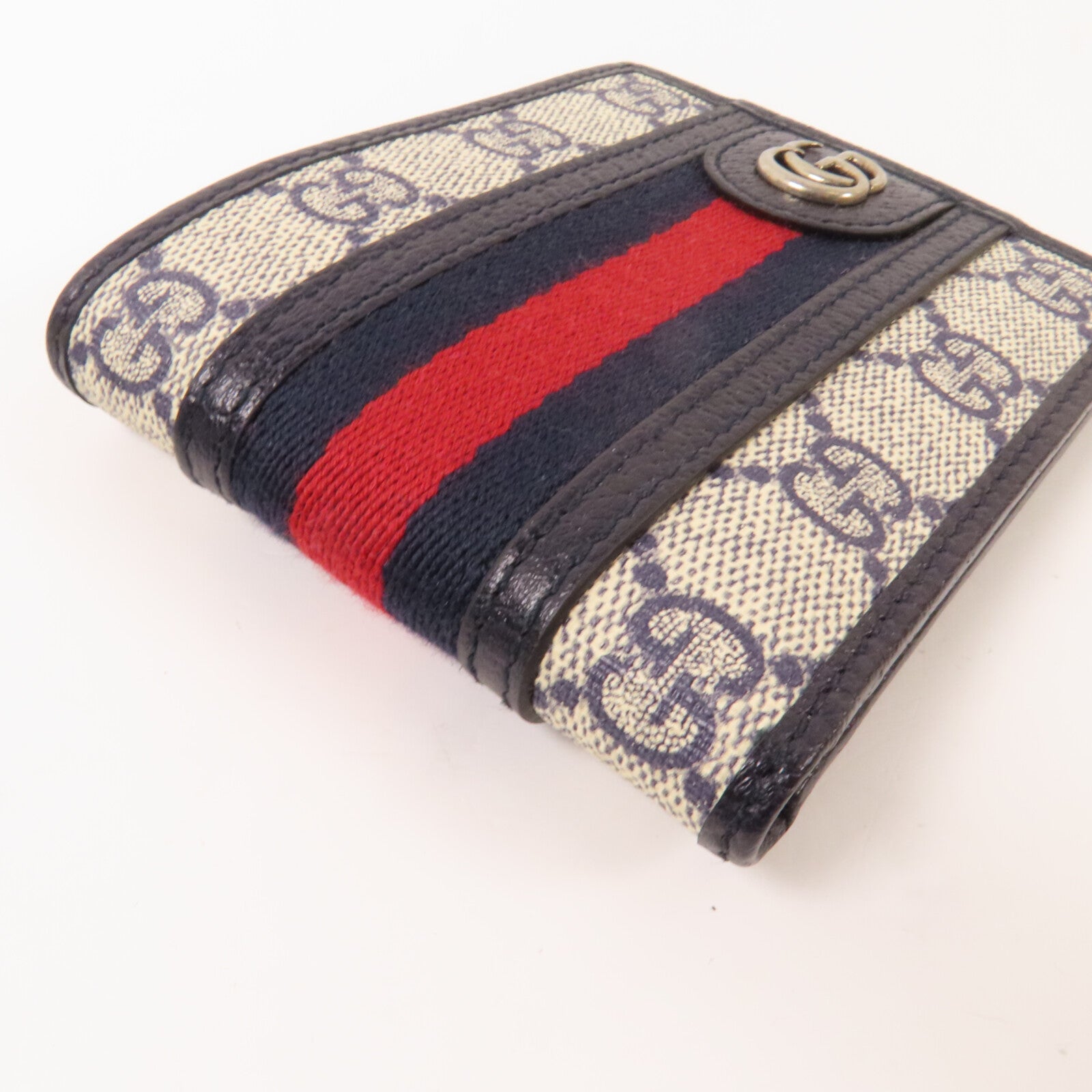 GUCCI 塗層帆布Ophidia GG Supreme Wallet短錢包