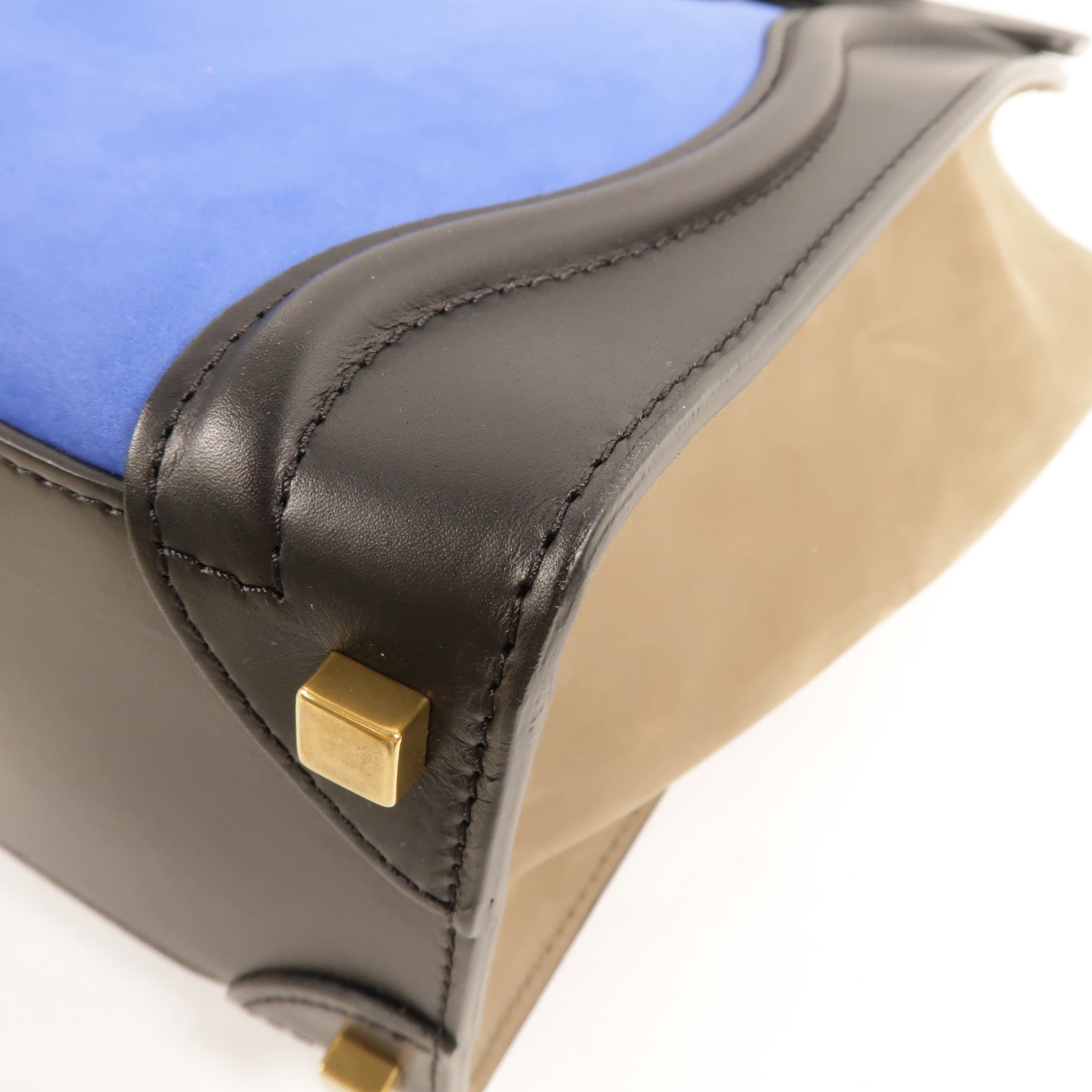 CELINE 牛皮皮革Micro Luggage手挽袋