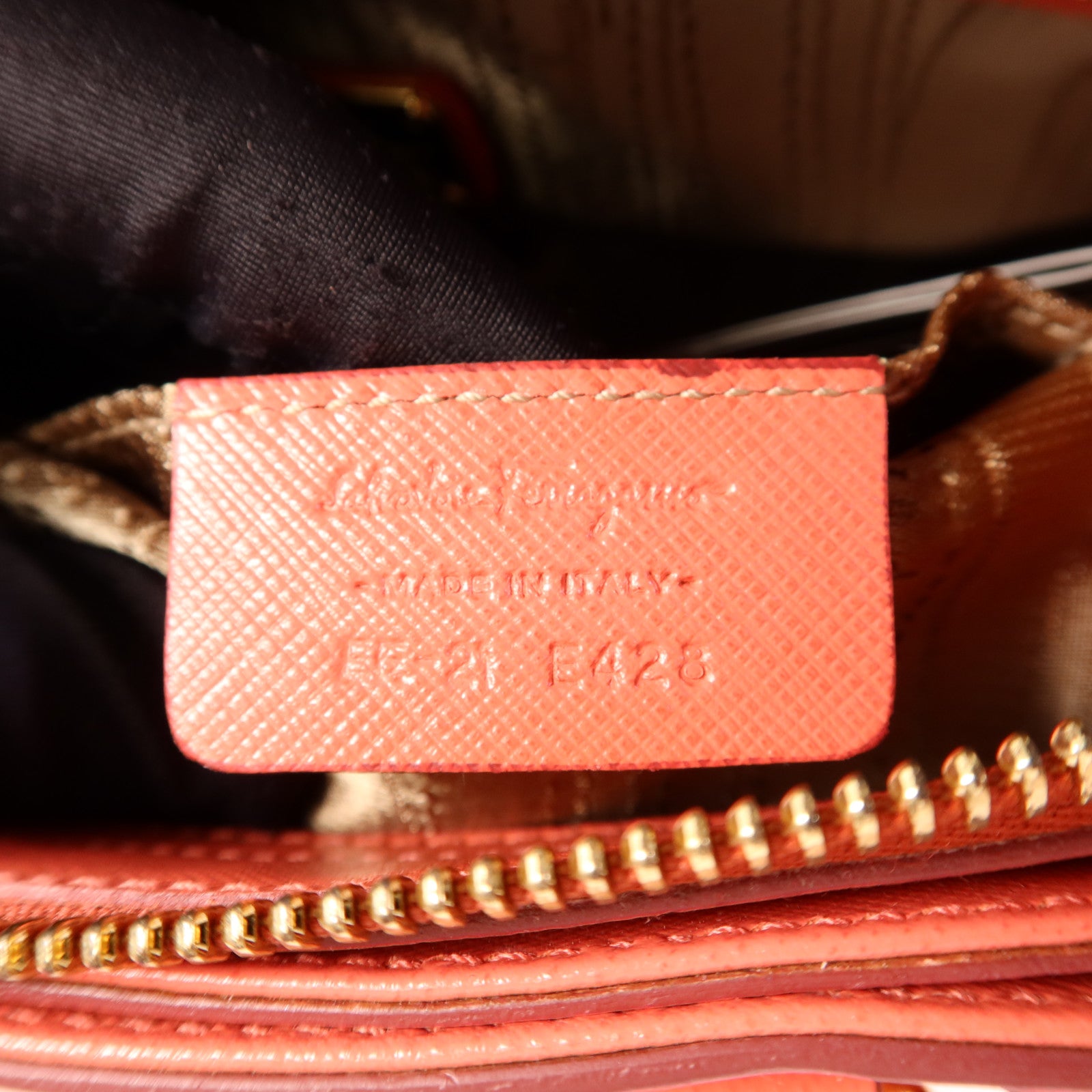 Salvatore Ferragamo 牛皮皮革2 Way Shoulder Bag金扣手挽肩背兩用袋