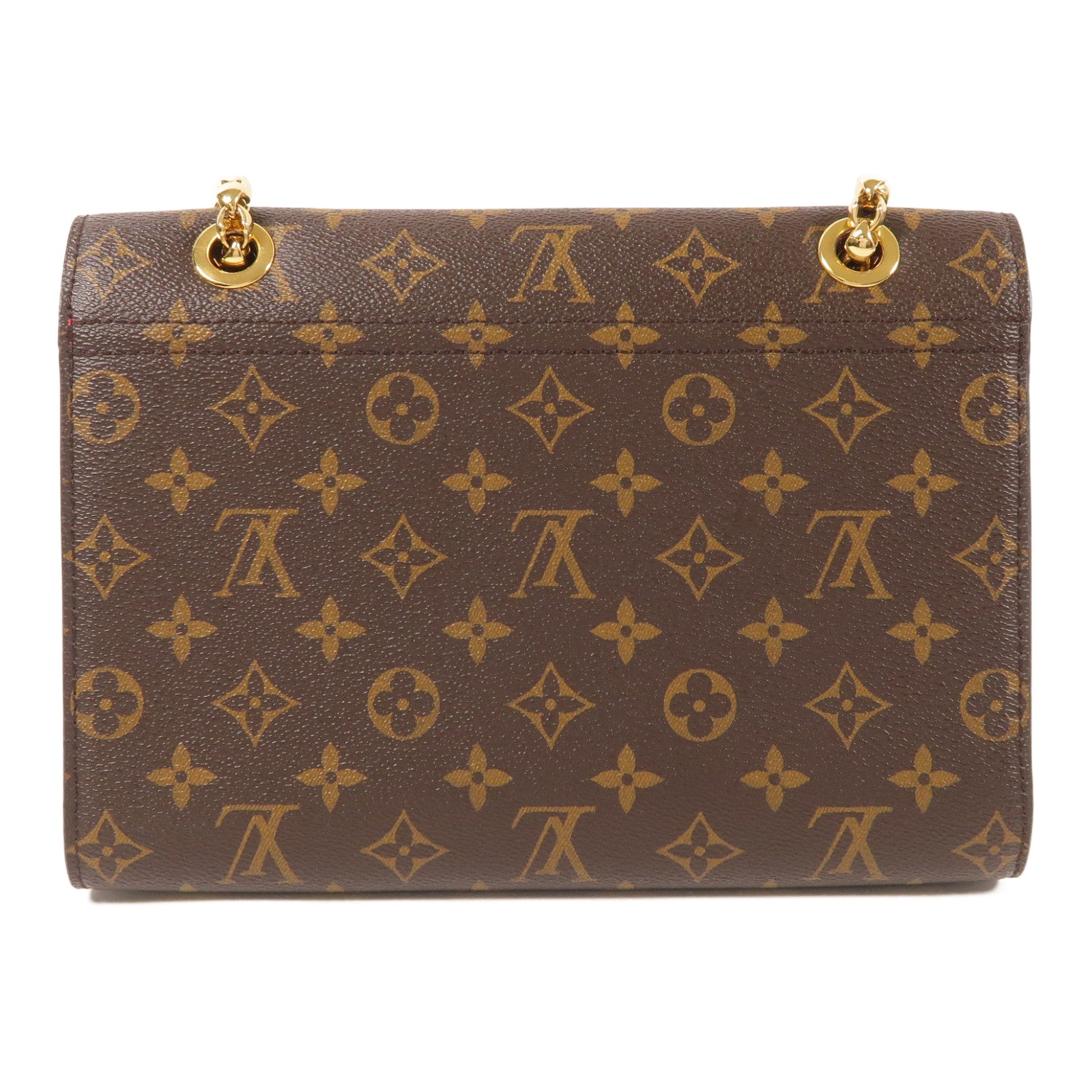 LOUIS VUITTON Monogram Victoire金扣鏈帶肩背袋