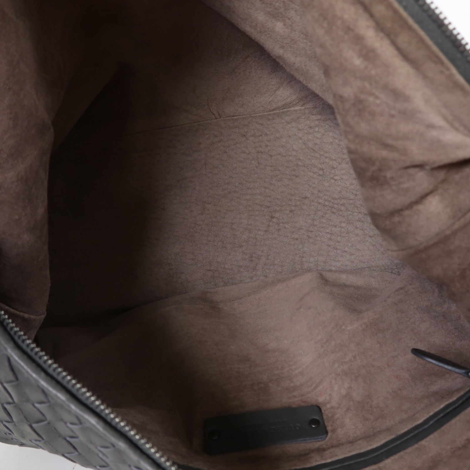 BOTTEGA VENETA 織紋羊皮皮革Shoulder Bag肩背袋灰色
