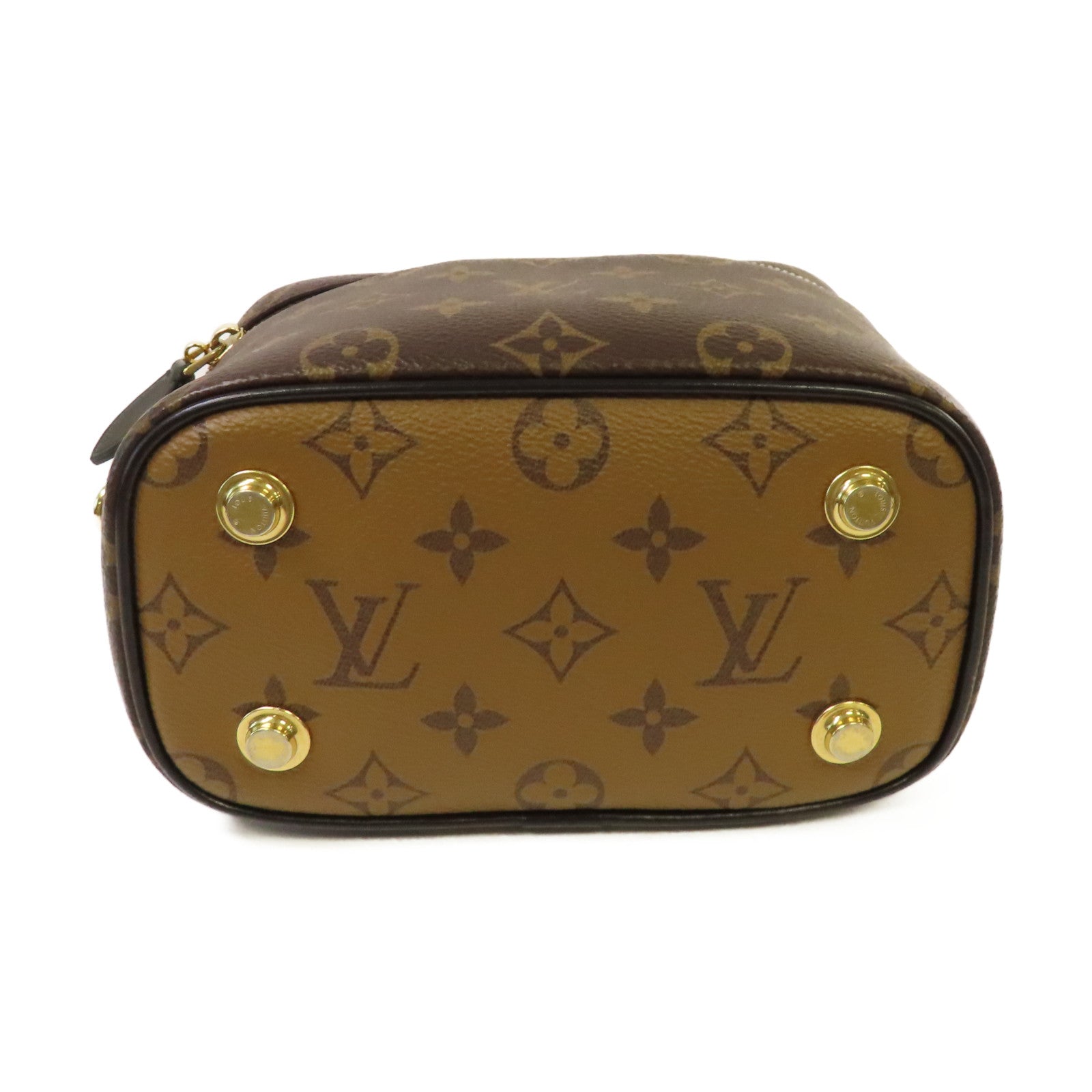 LOUIS VUITTON 【激減優惠】Monogram Vanity PM 2Way Shoulder Bag金扣手挽肩背兩用袋啡色