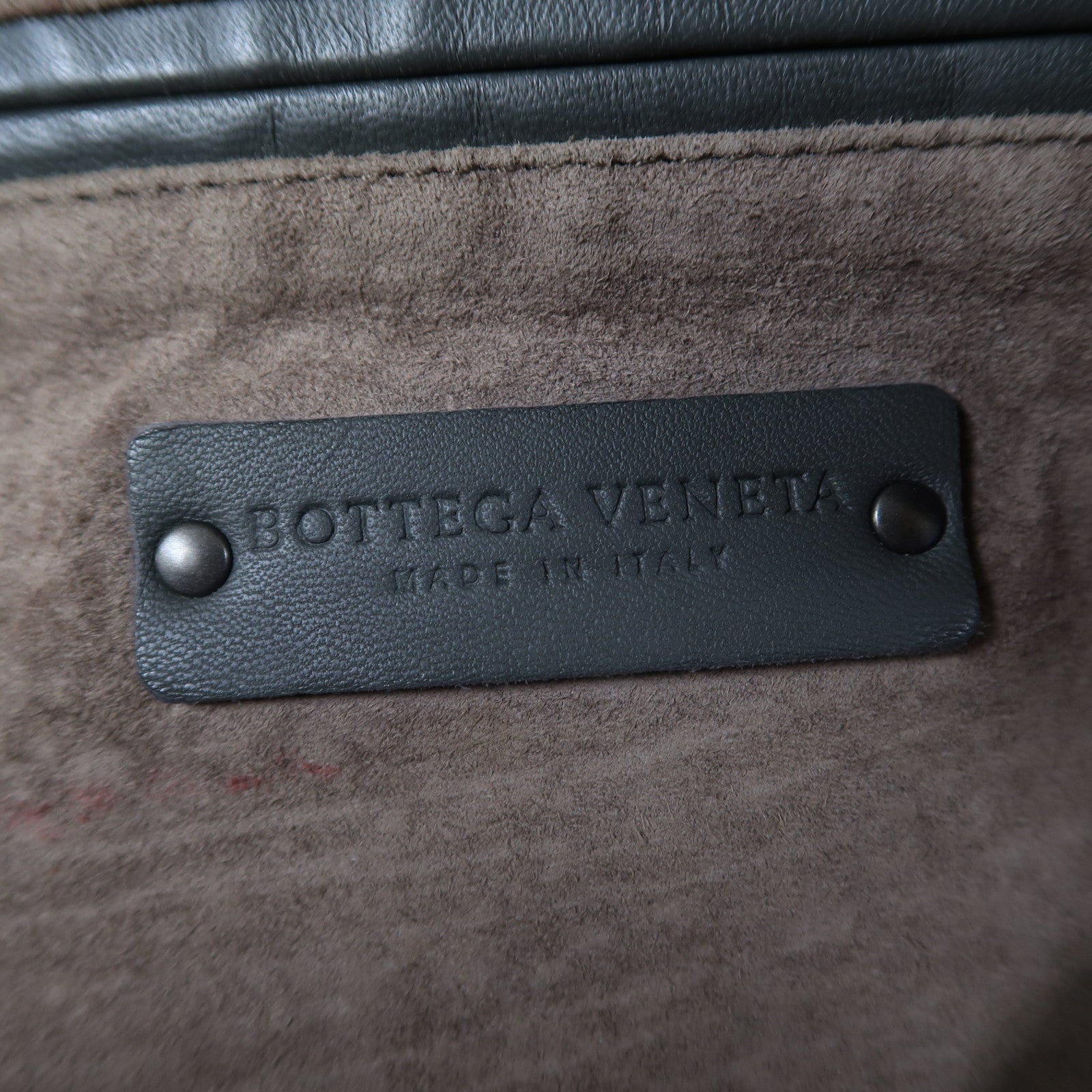 BOTTEGA VENETA 織紋羊皮皮革Shoulder Bag肩背袋灰色