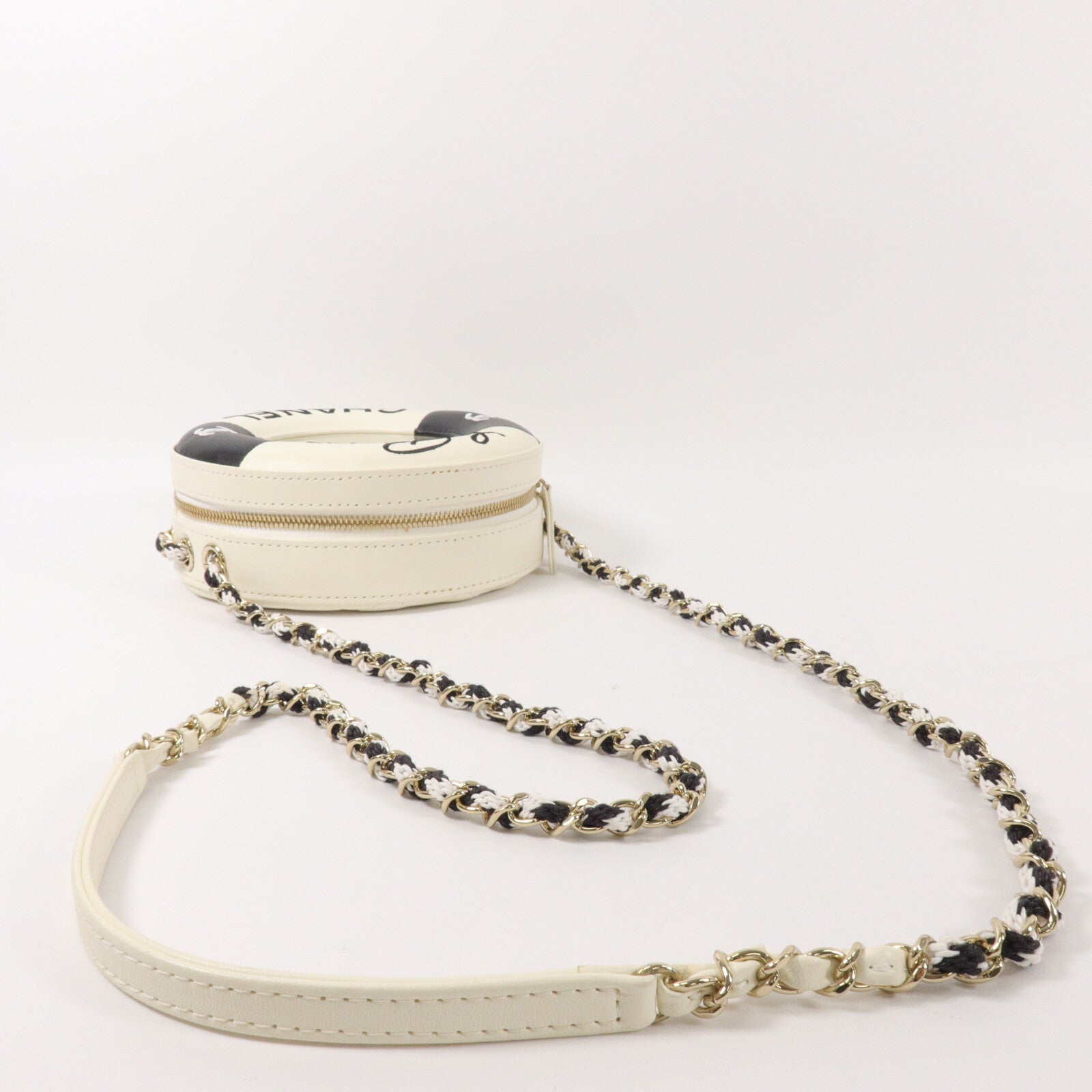 CHANEL 羊皮皮革La Pausa Lifesaver Chain Shoulder鏈帶肩背袋
