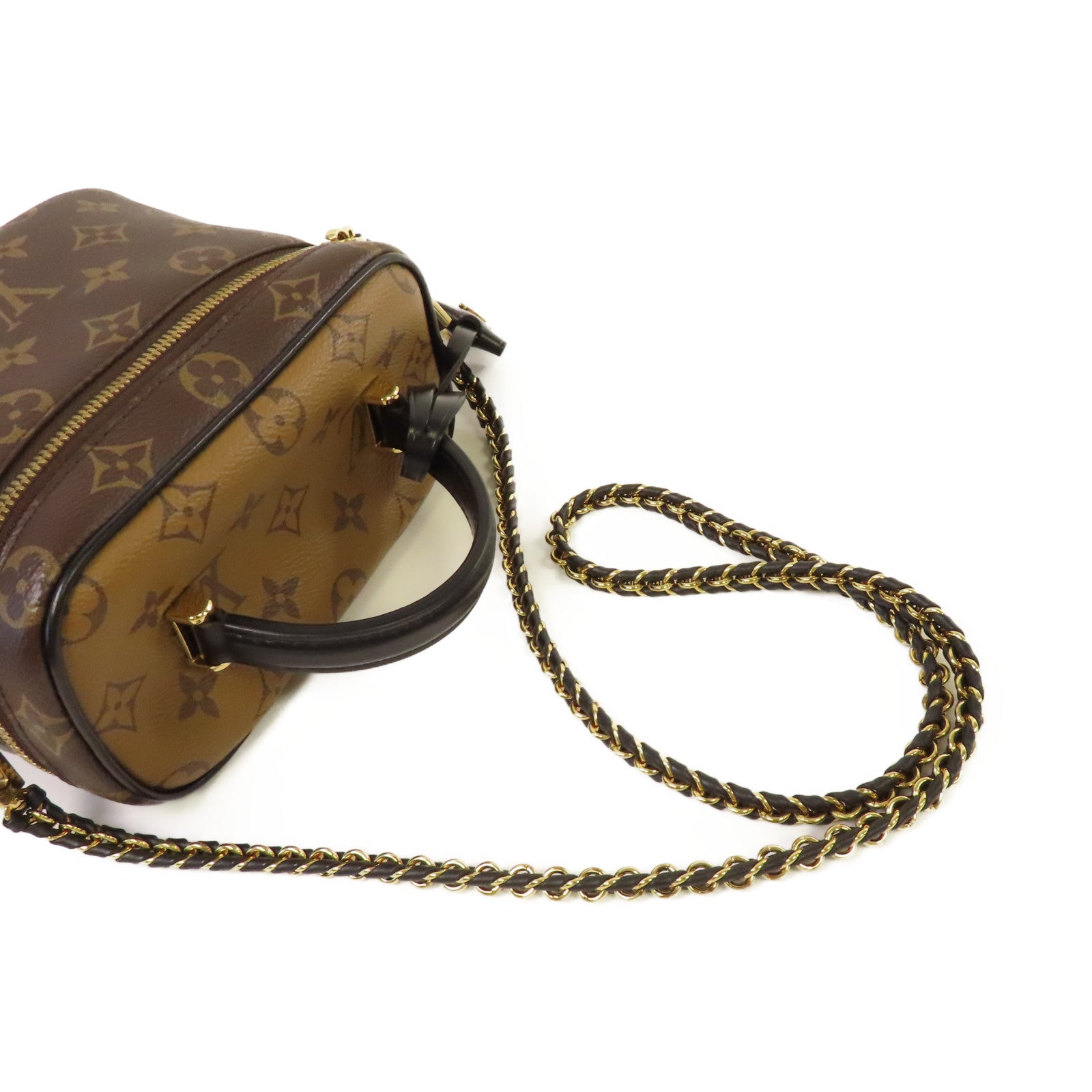 LOUIS VUITTON 【激減優惠】Monogram Vanity PM 2Way Shoulder Bag金扣手挽肩背兩用袋啡色