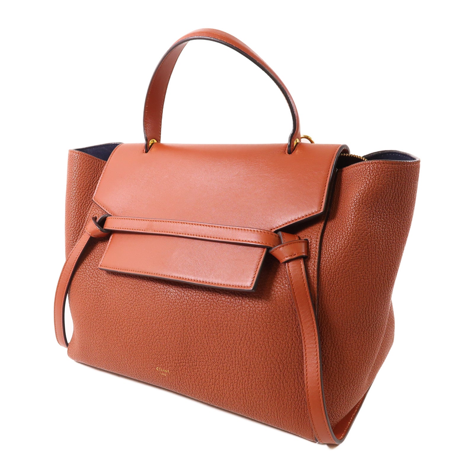 CELINE 【激減優惠】牛皮皮革Micro Belt金扣手挽肩背兩用袋