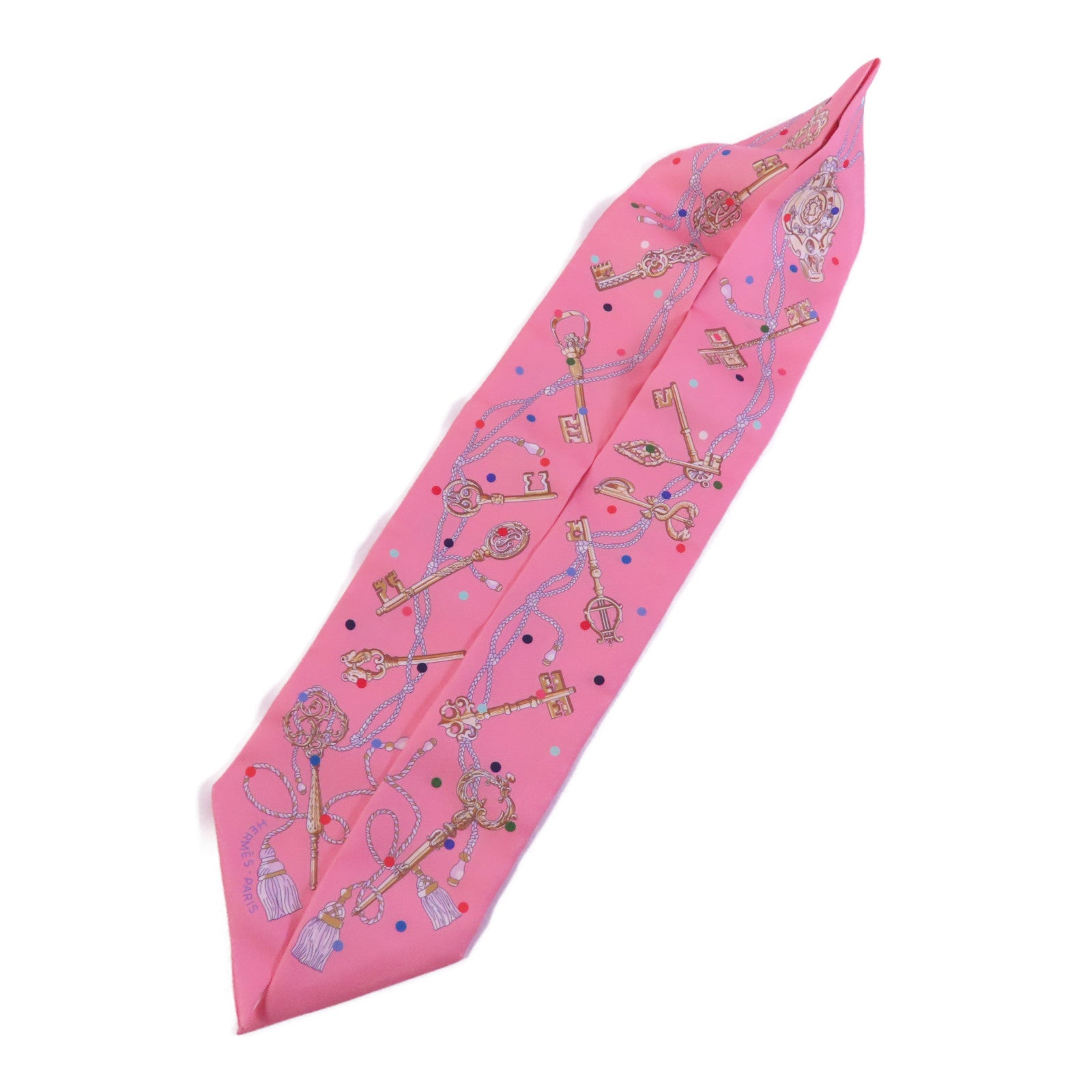 HERMES 絲質Twilly絲巾