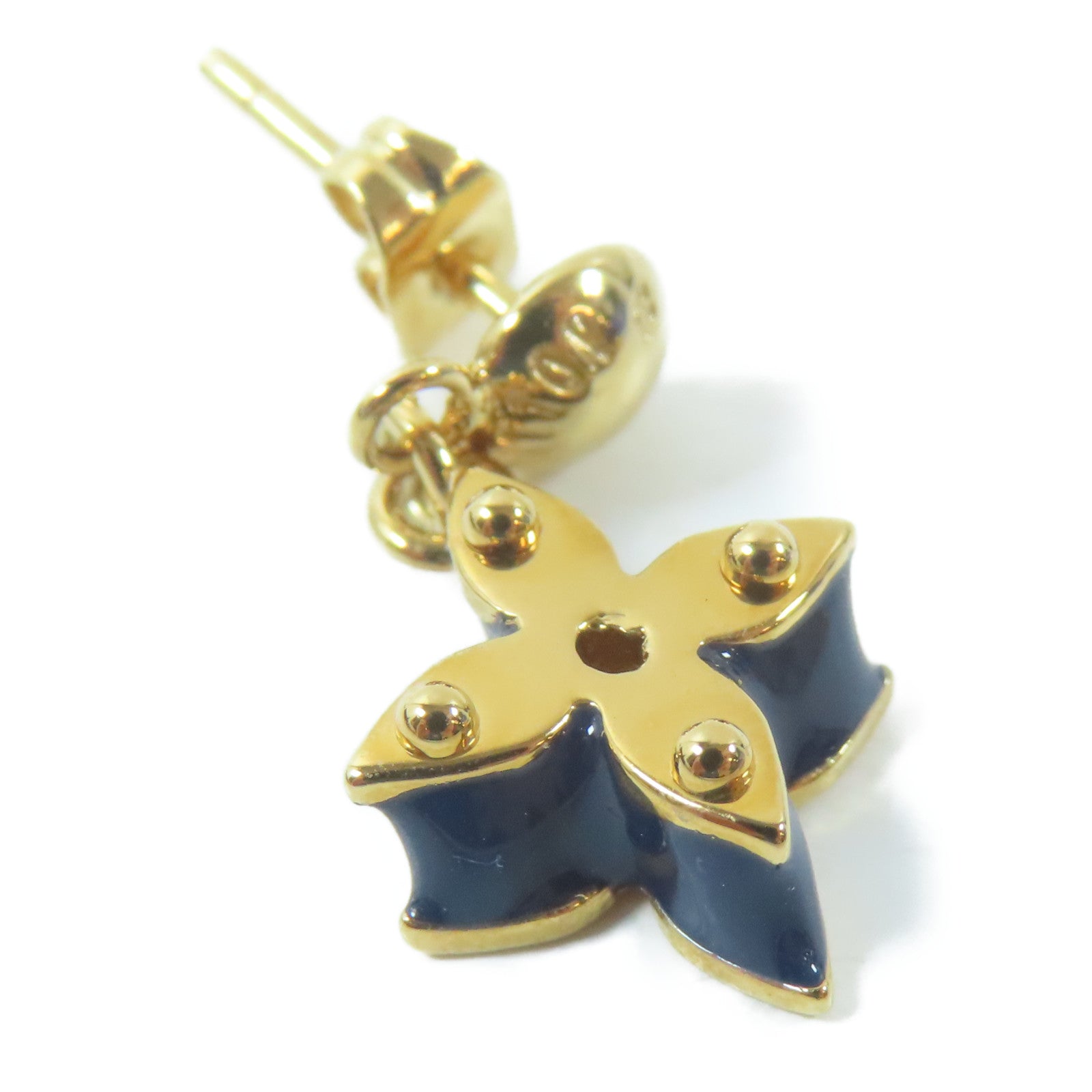 LOUIS VUITTON 金屬Pierced Earrings耳環金色