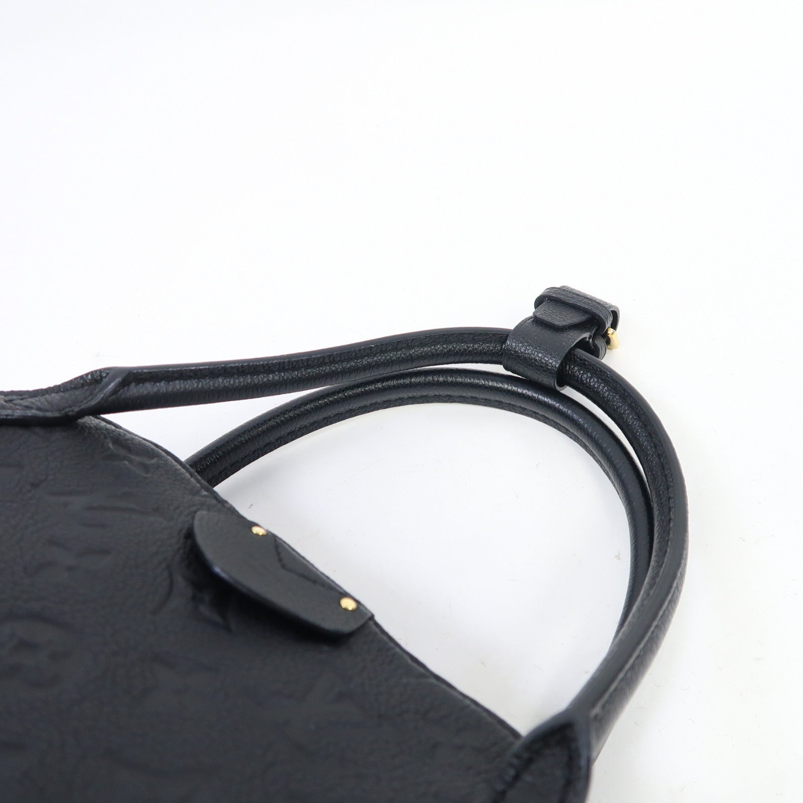 LOUIS VUITTON Monogram Empreinte Marais BB金扣手挽袋黑色