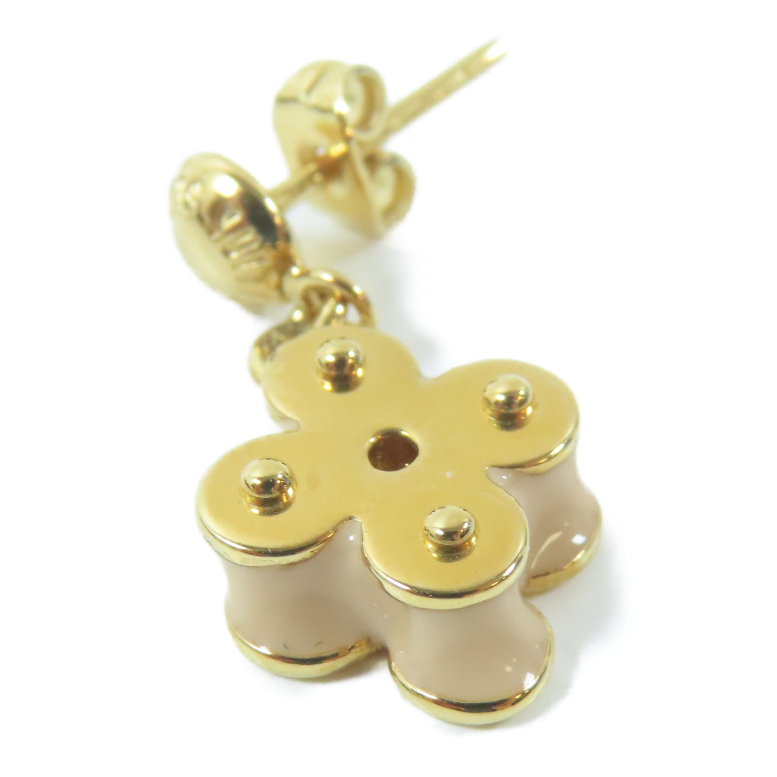 LOUIS VUITTON 金屬Pierced Earrings耳環金色