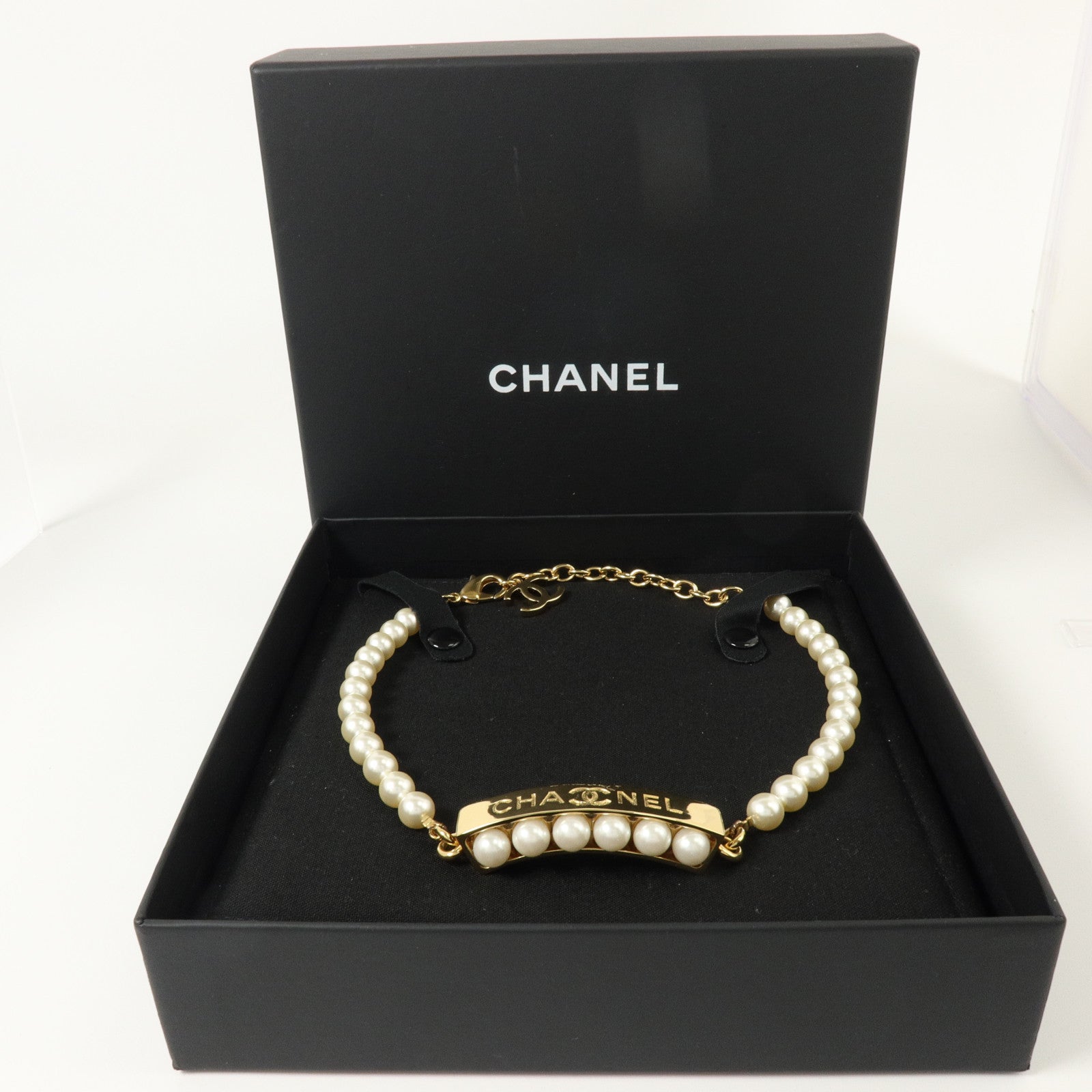 CHANEL PVC/金屬Choker Necklace項鏈