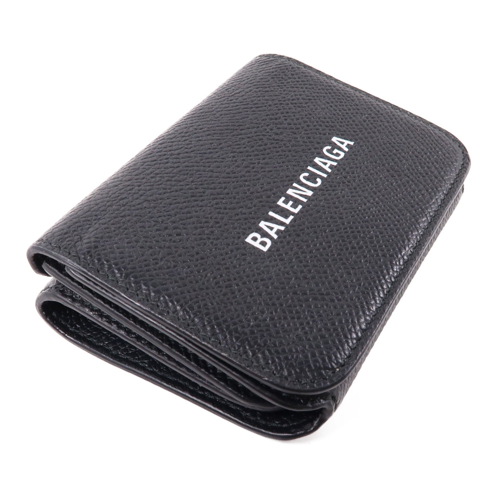 BALENCIAGA 牛皮皮革Wallet金扣錢包黑色